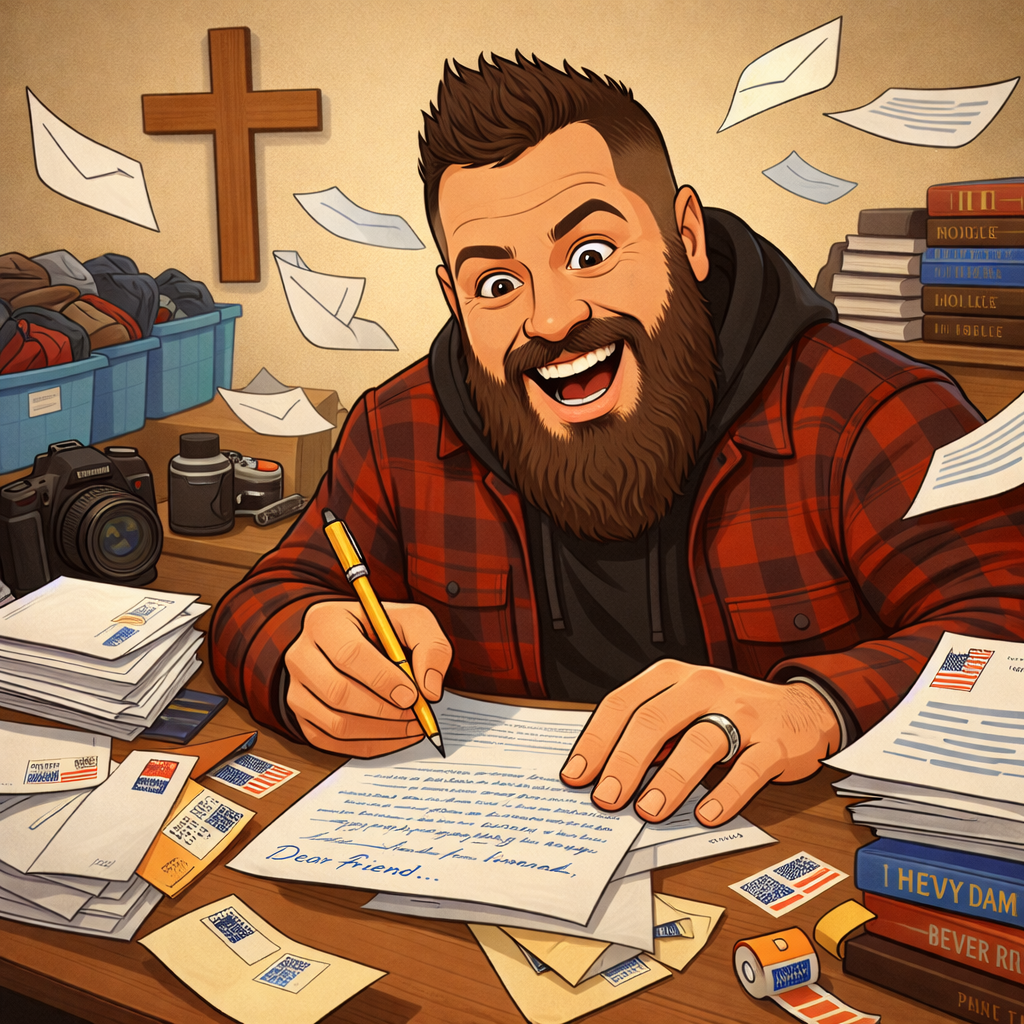 Jesse Writing Letter BDMC Pen Pal Program