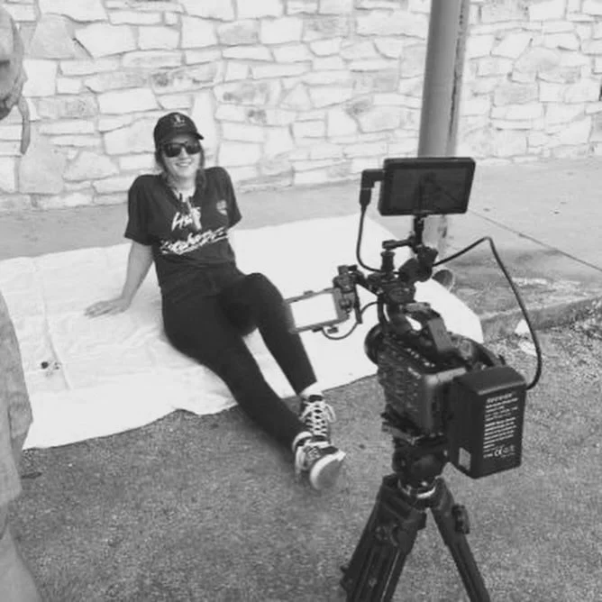 Alison Rocket Ross On Set.