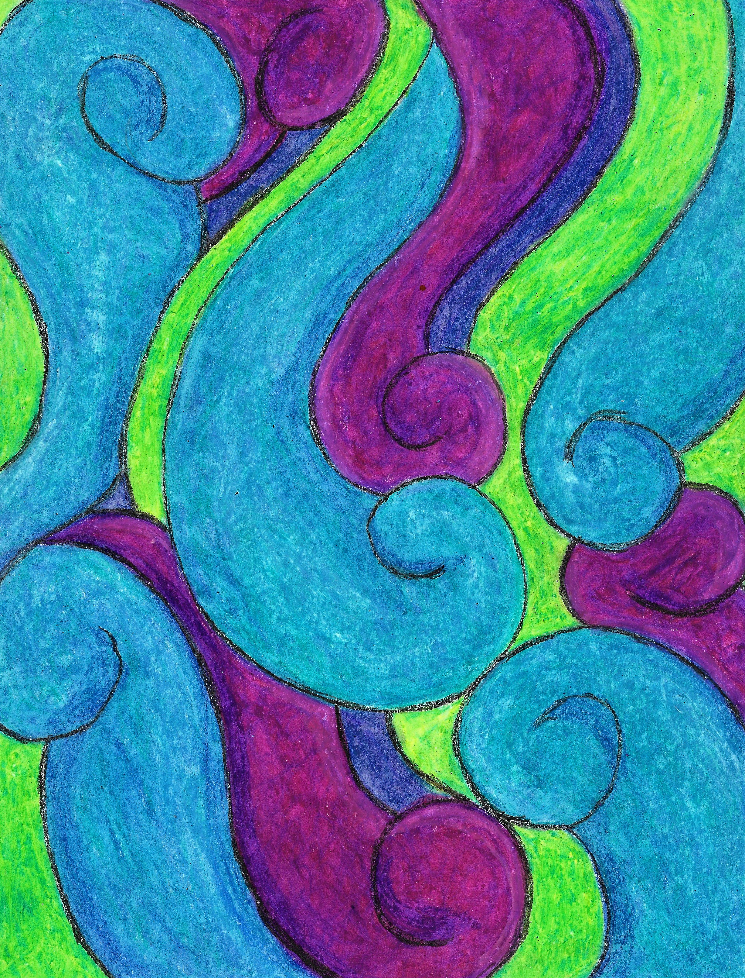 Color Waves Art Print