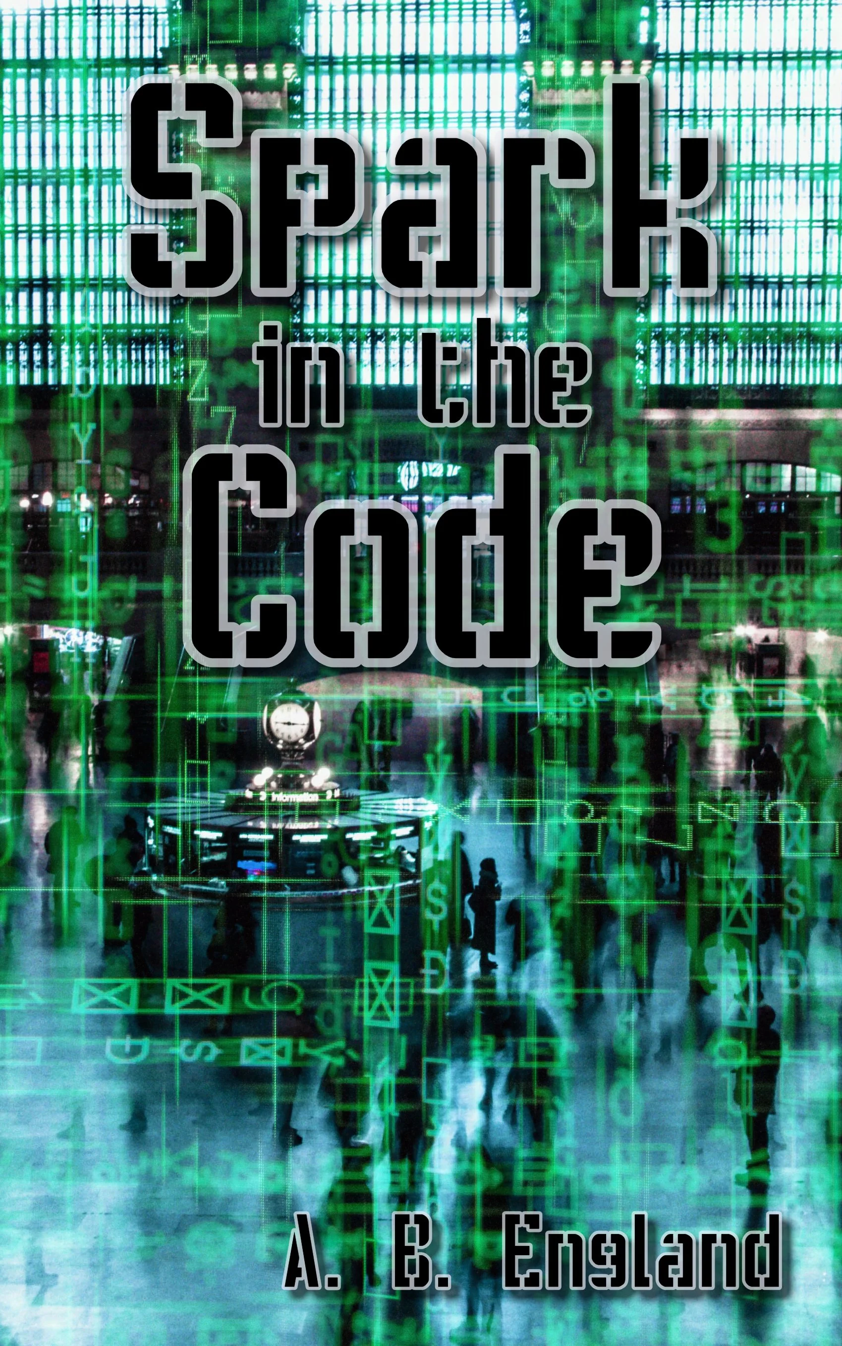 Code overlays circuitry with the words Spark in the Code highlighted over the background