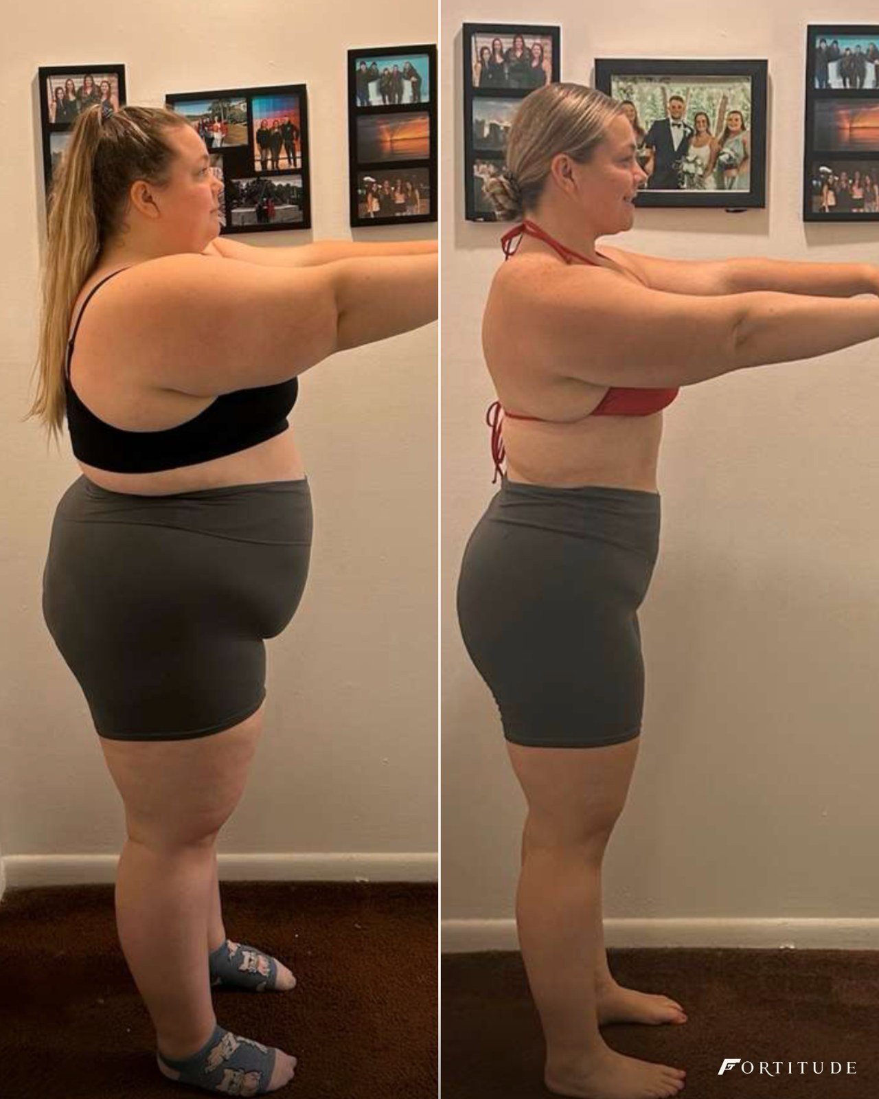 Fortitude client down over 140 pounds