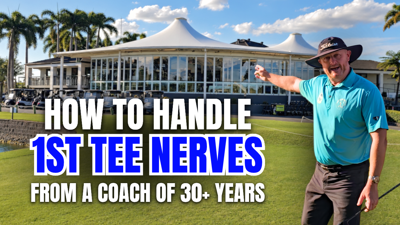 How to handle 1st tee nerves from a coach of 30+ years.
