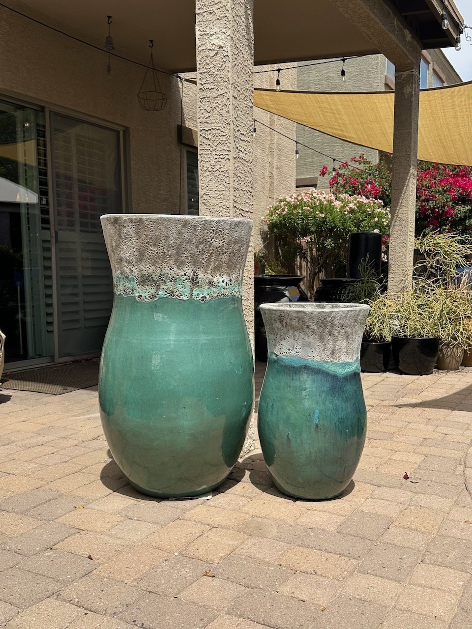 2pc set - $800 - Surf & Sand Planters // 39" tall $600 // 28" tall $200