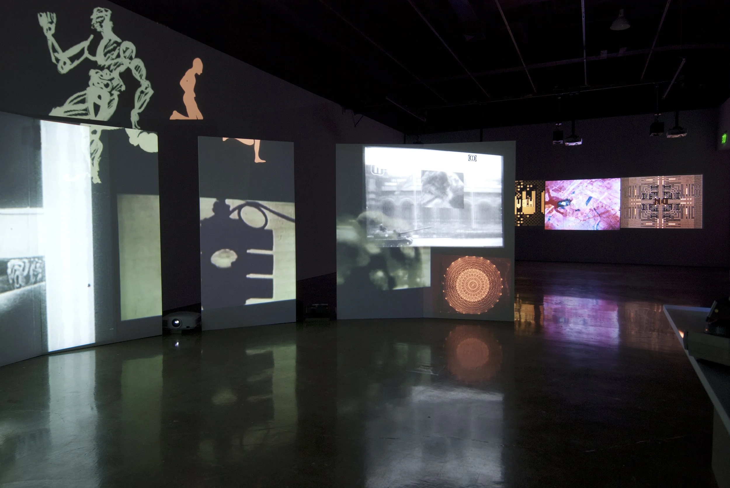 Installation view, Stan VanDerBeek- The Culture Intercom, MIT List Visual Arts Center, Cambridge, MA, 2011. Image courtesy the MIT List Visual Arts Center and the Stan VanDerBeek Archive.jpg