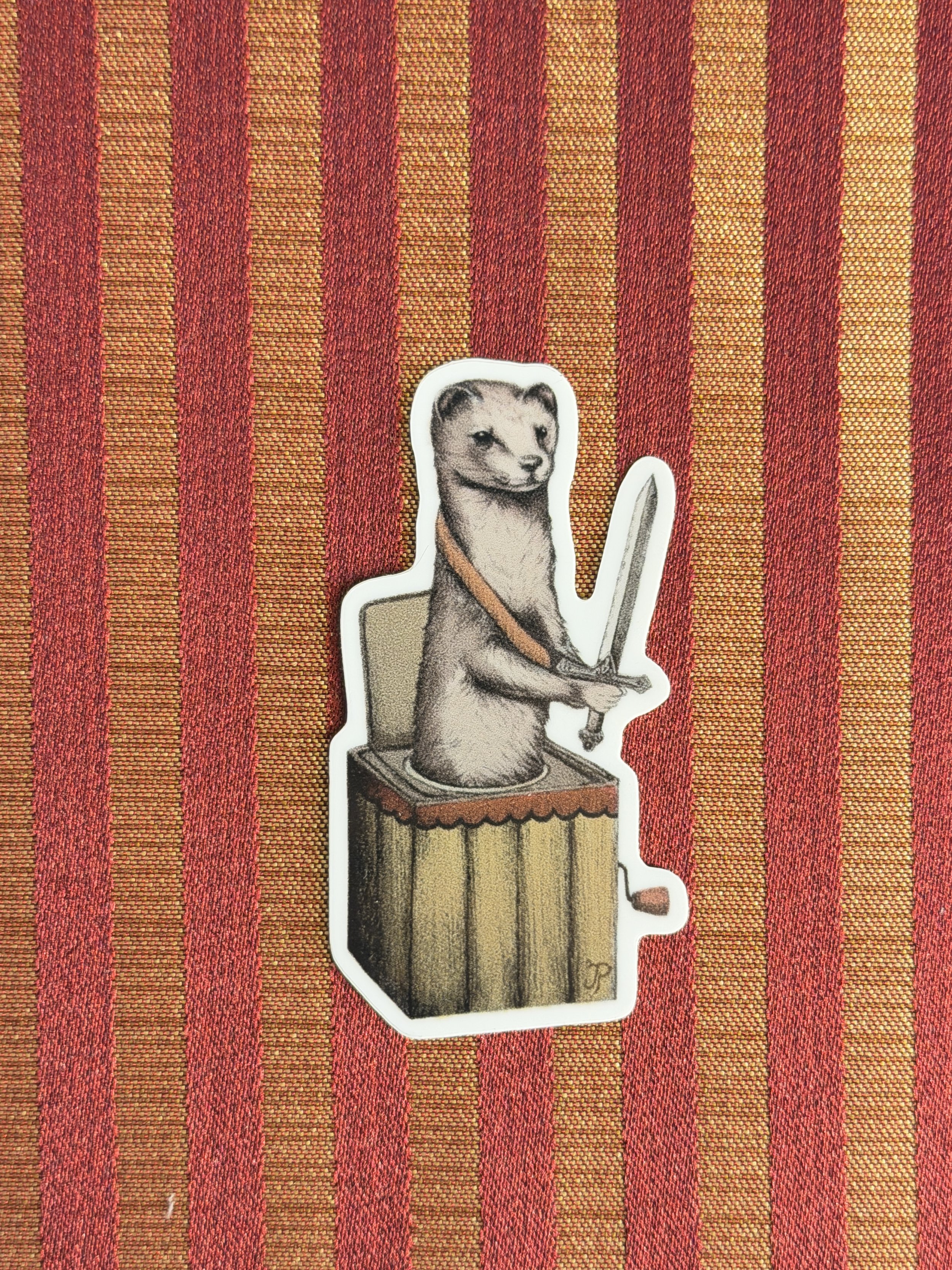 Weasel sticker 3”