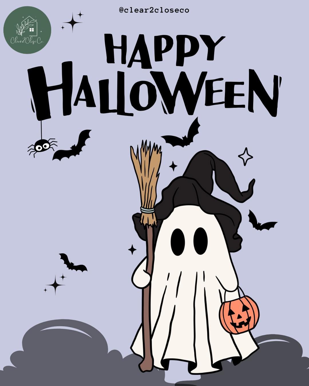 🎃 Happy Halloween from Clear2Close Co.! 👻
No tricks here. Just treats like smooth closings, clear communication, and stress-free transactions.
Wishing you a spooktacular day filled with candy, costumes, and maybe a haunted contract or two. 🧡💀📄

