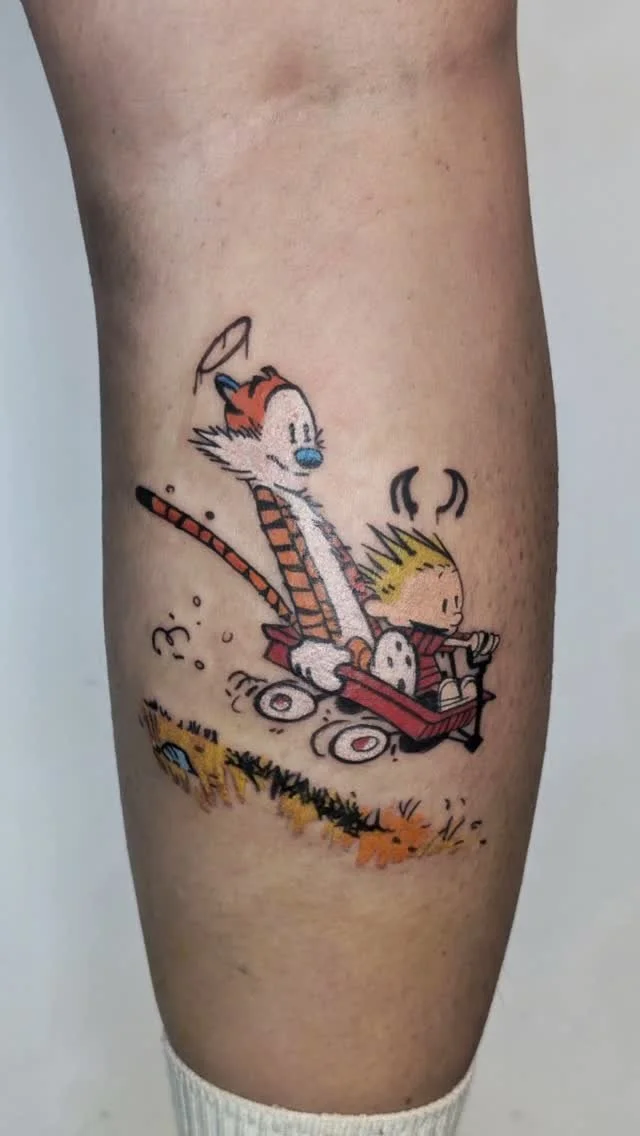 "I live life a quarter of a mile at a time."
- Calvin or maybe Hobbes
.
.
.
#calvinandhobbes #yyztattoo #tattooyyz #torontotattoo #torontotattooartist #tattooartisttoronto #torontoart
#torontoartist