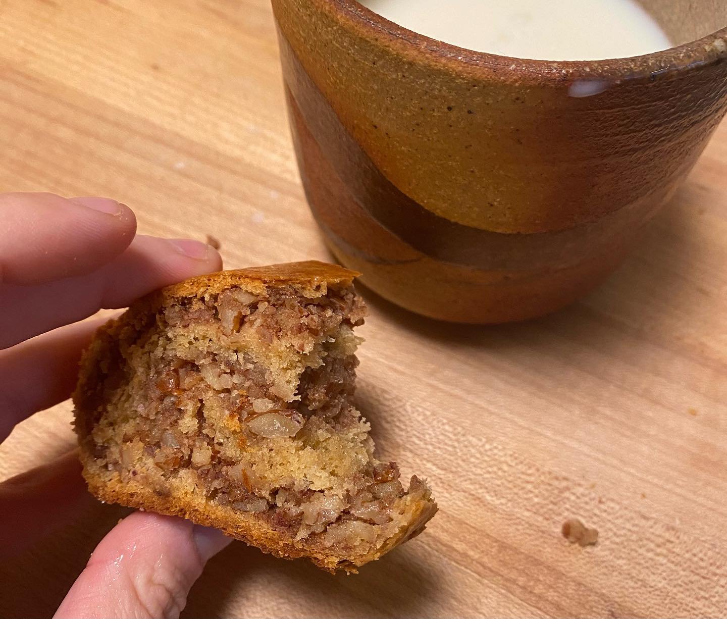 I&rsquo;m one person and have definitely not made all of this cookie dough yet so I definitely don&rsquo;t have a pretty picture to show for it, but this is the Hibernation Solstice Cookie Box lineup! Pictured is the IL Pecan &amp; Date roll. A treat