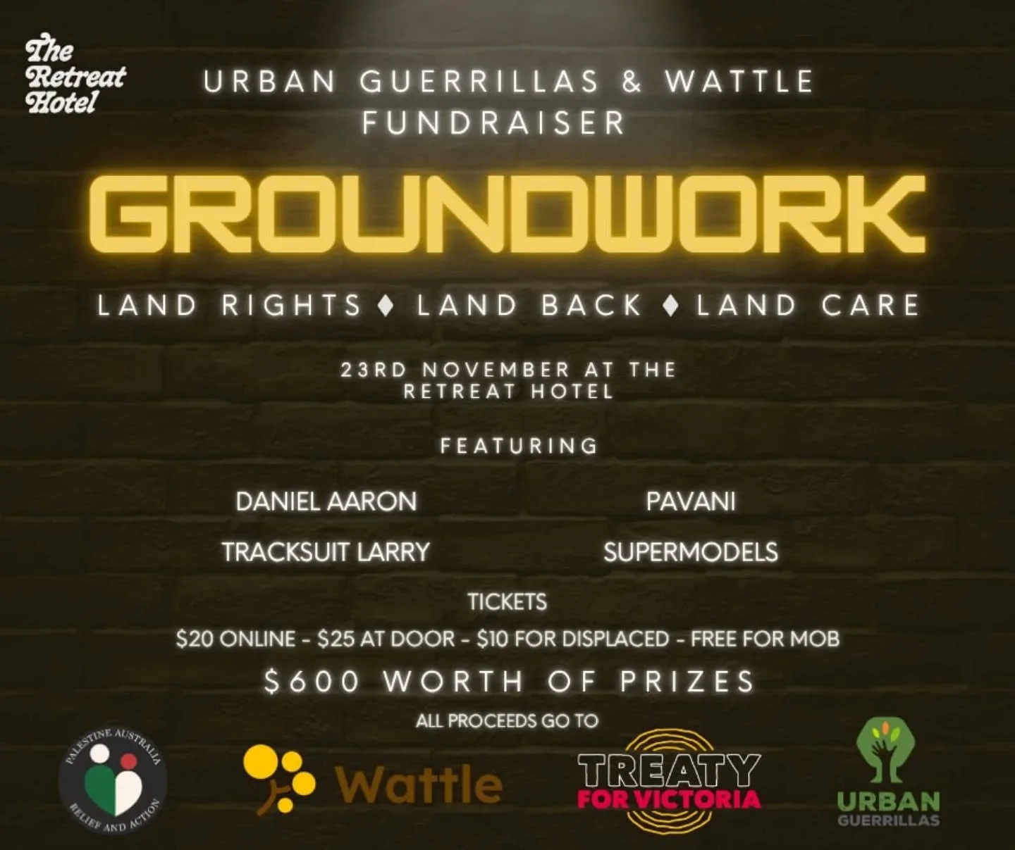 It&rsquo;s finally here! 😍🎉Our end of year celebration looks a little different 👏🎶

We&rsquo;re partnering with our good friends Wattle volunteers to show our solidarity with First Nations, and that we are putting in the Ground Work to fight for 