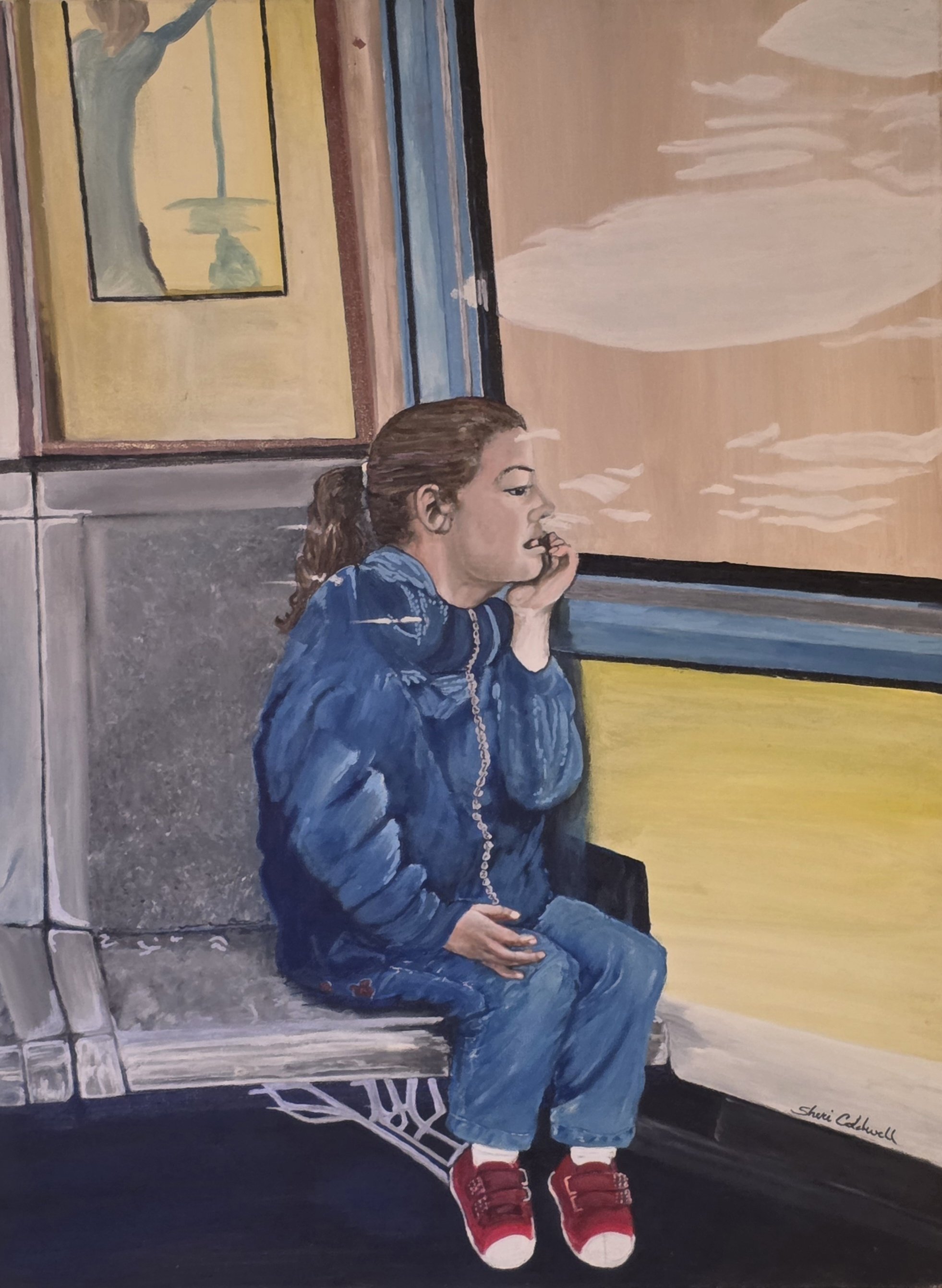 The Girl on the Train (30x40)