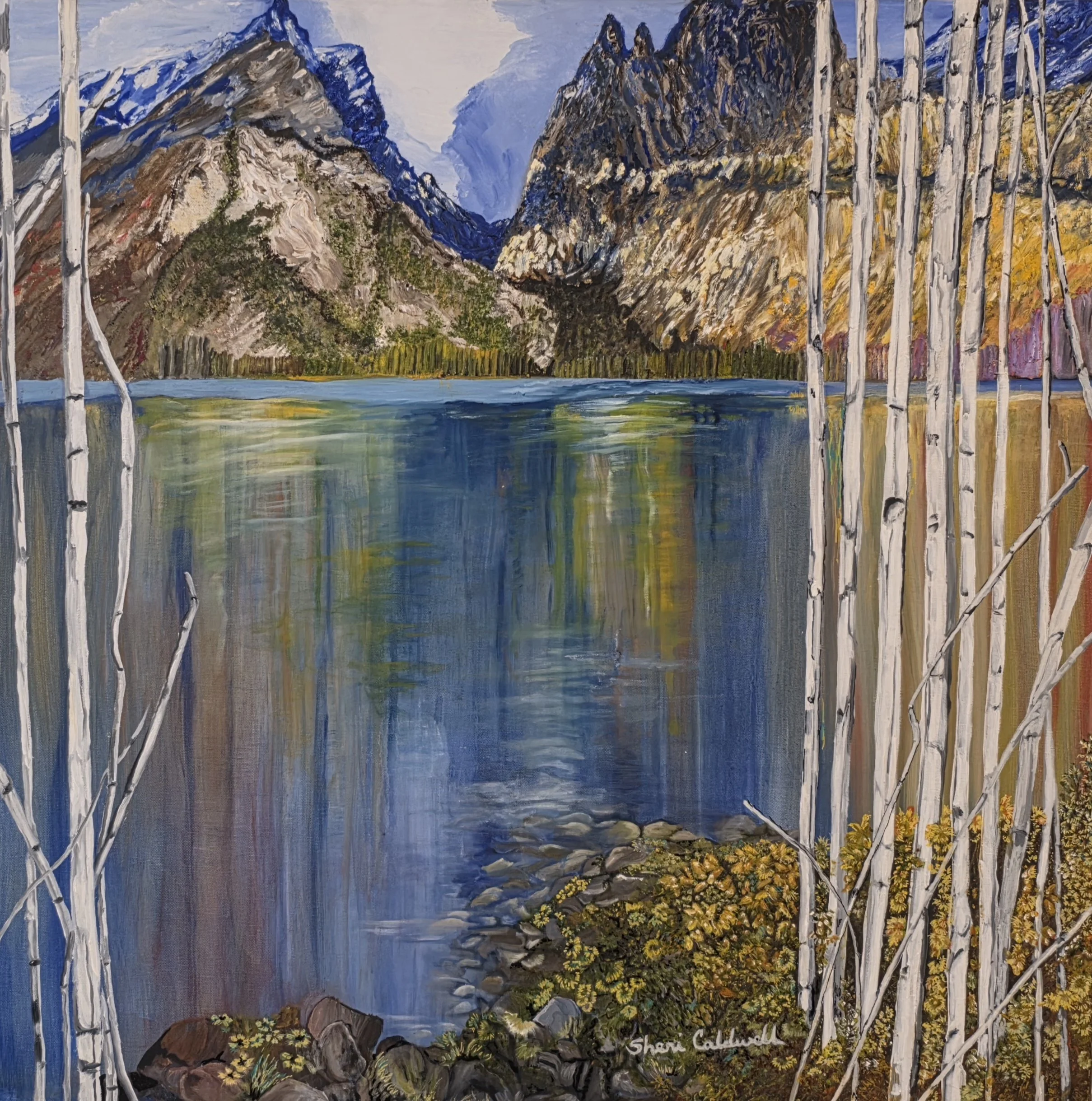Mountain Lake (36x36)