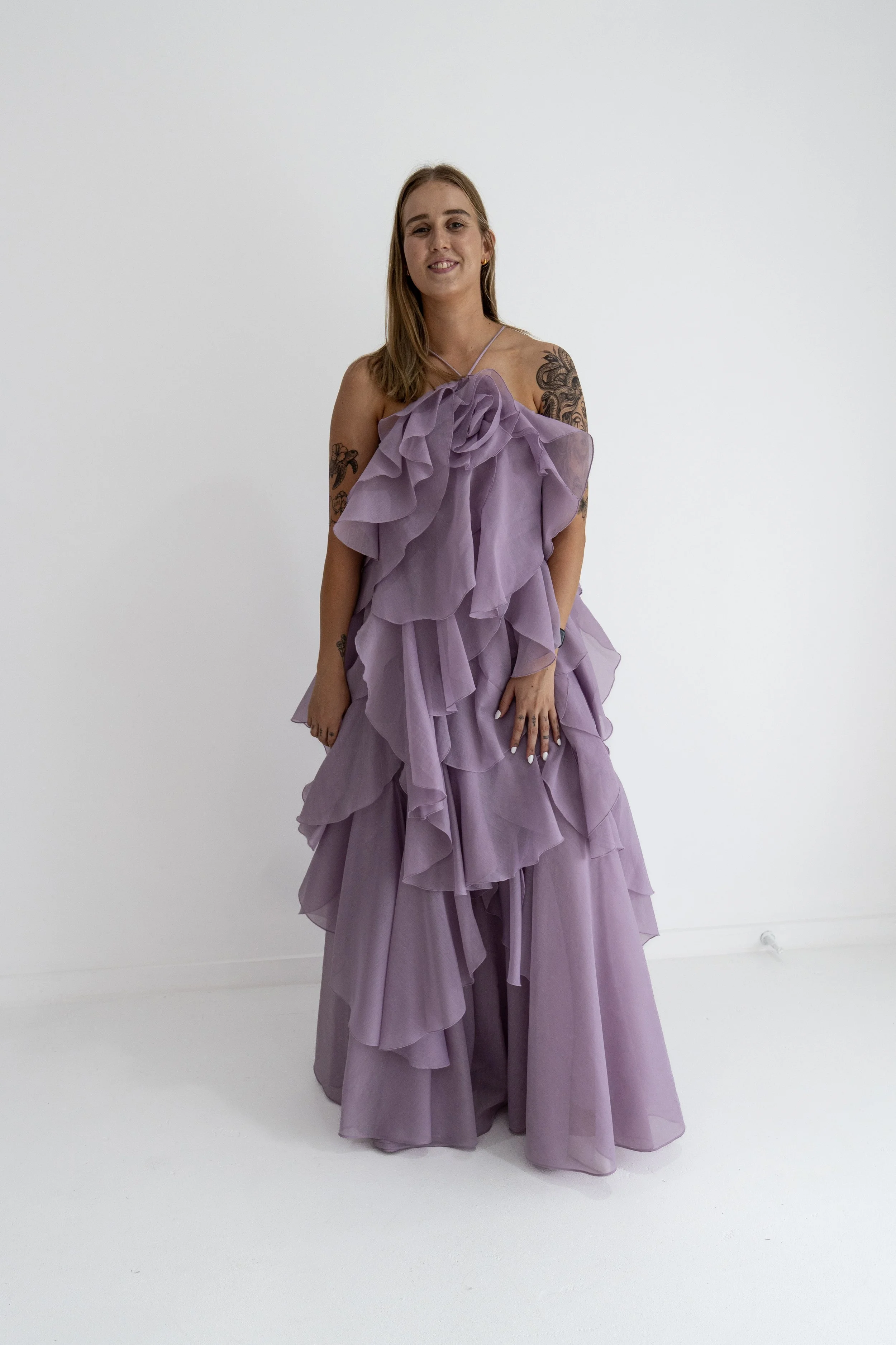 AJE - Pandorea Layered Maxi Dress - Lilac (10)