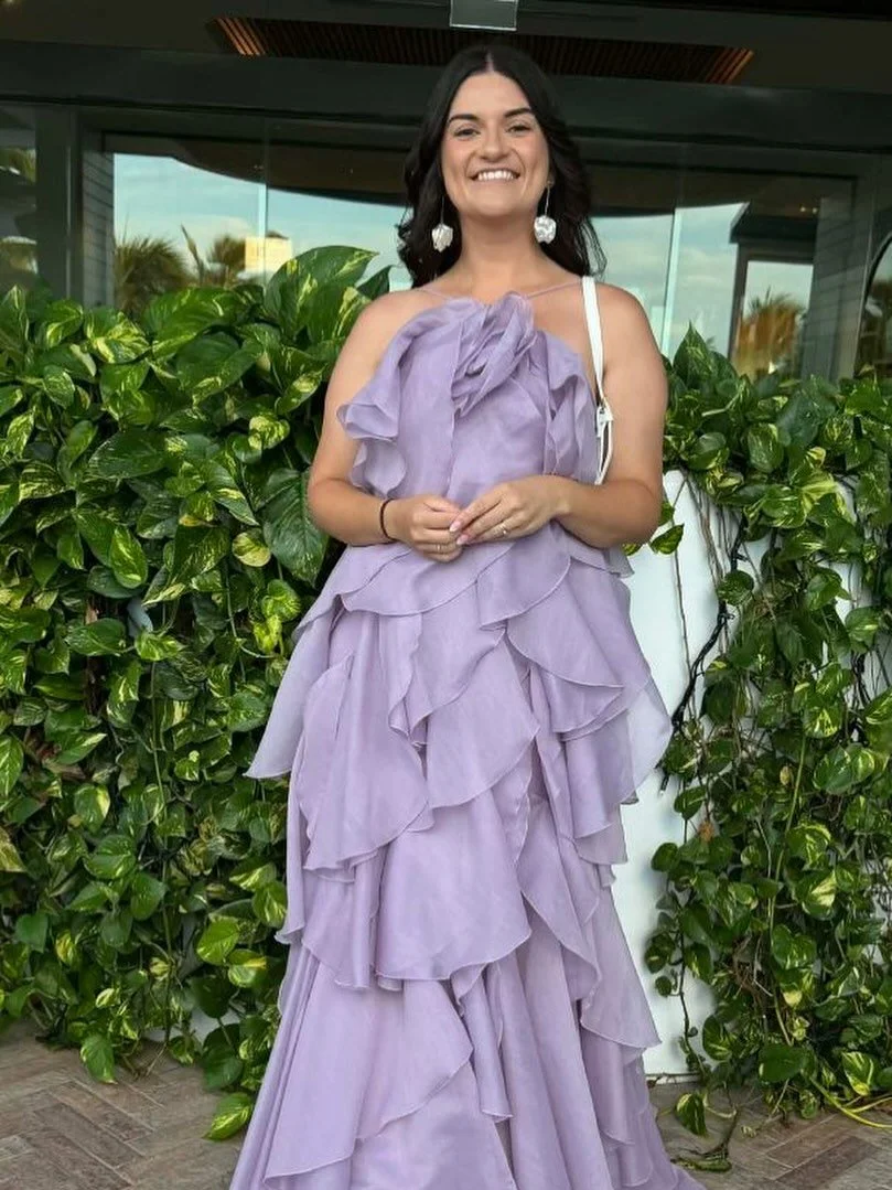 @stephbowmann wearing our @_aje_ Pandorea Layered Maxi - lilac perfection 🤍

#dresshiretownsville #dresshireaustralia #dresshirequeensland #smallbusinesstownsville #supportlocaltownsville