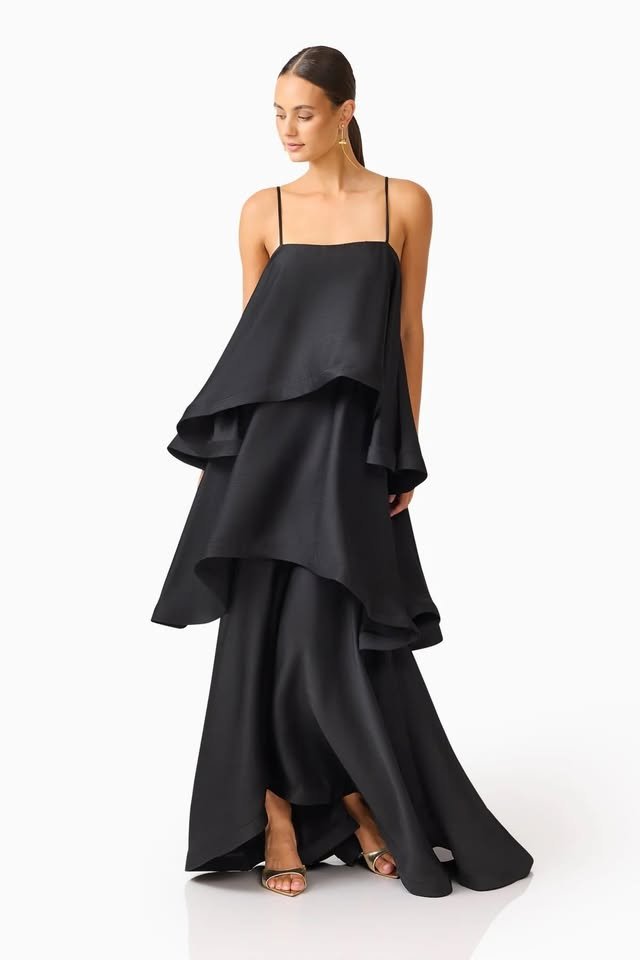 Elliatt - Tilly Tiered Maxi - Black (12)