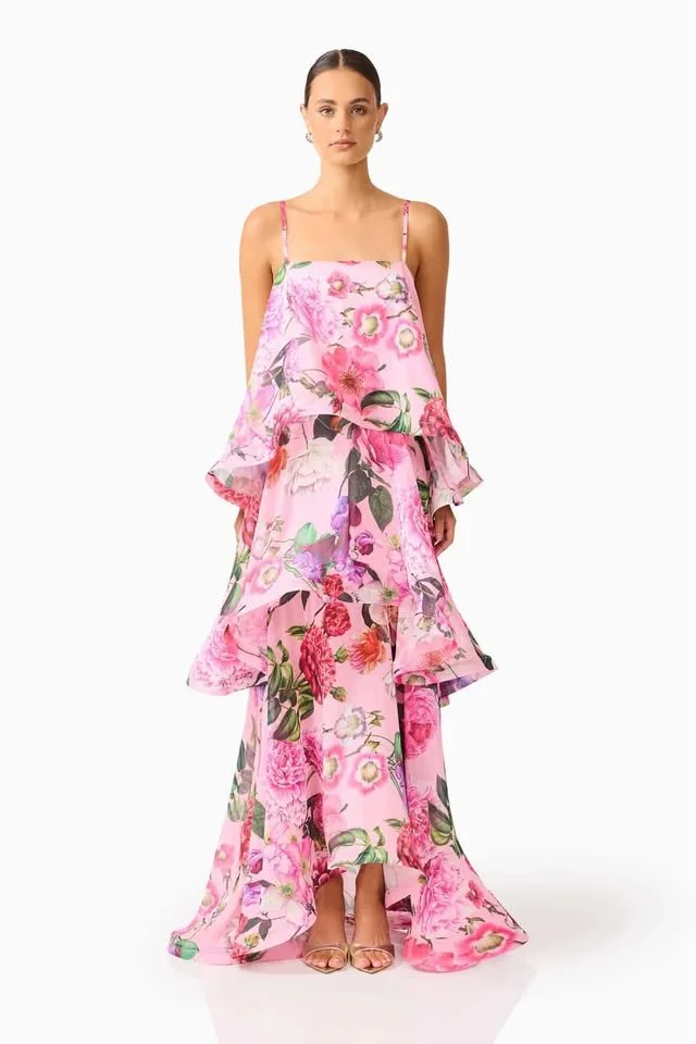 Elliatt - Armani Tiered Maxi - Pink Floral (12)