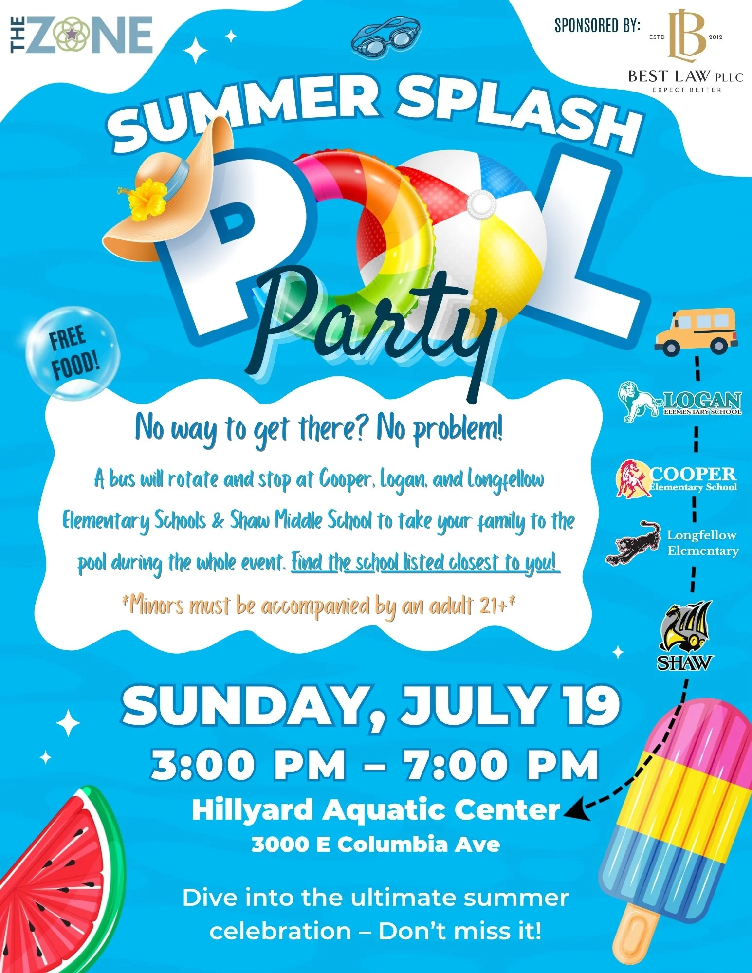 The ZONE Summer&nbsp;Splash Pool Party