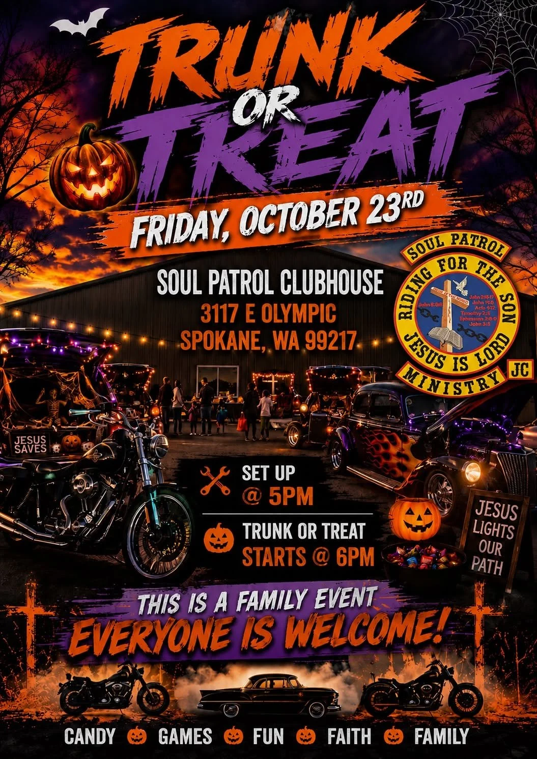 Soul Patrol Ministry Trunk or Treat 