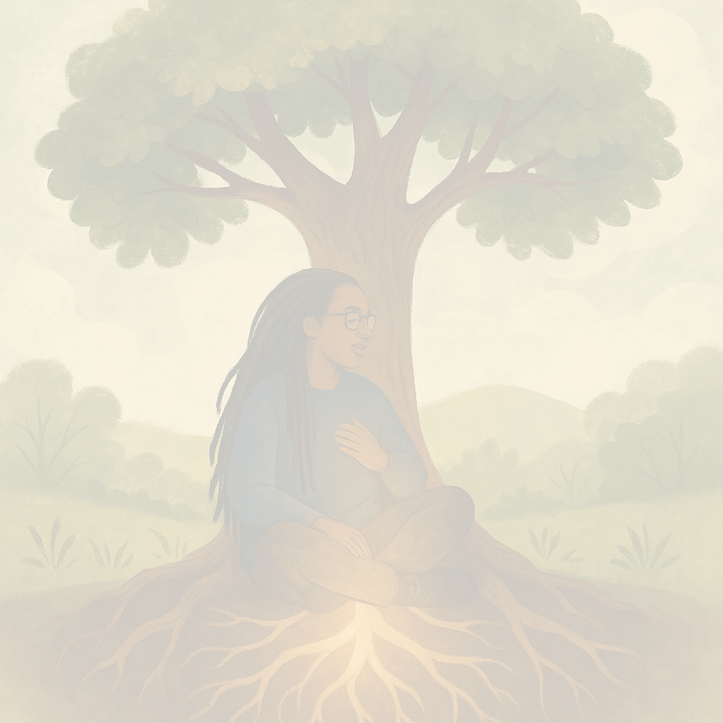 Soft, earth-toned visual representing Individual Wellness Support