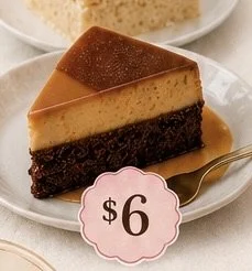 Chocoflan slices - Pre Order