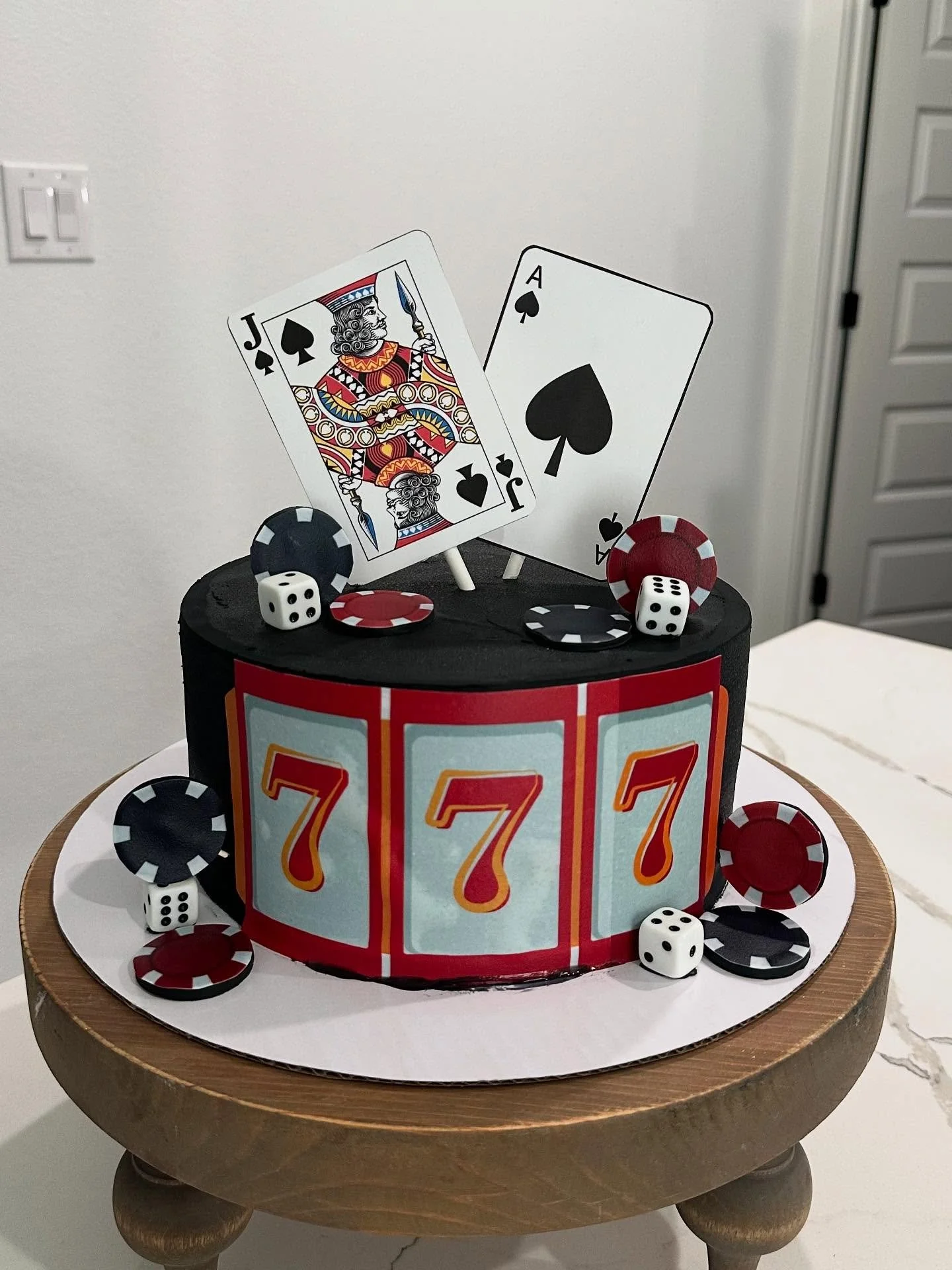 casino birthday cake