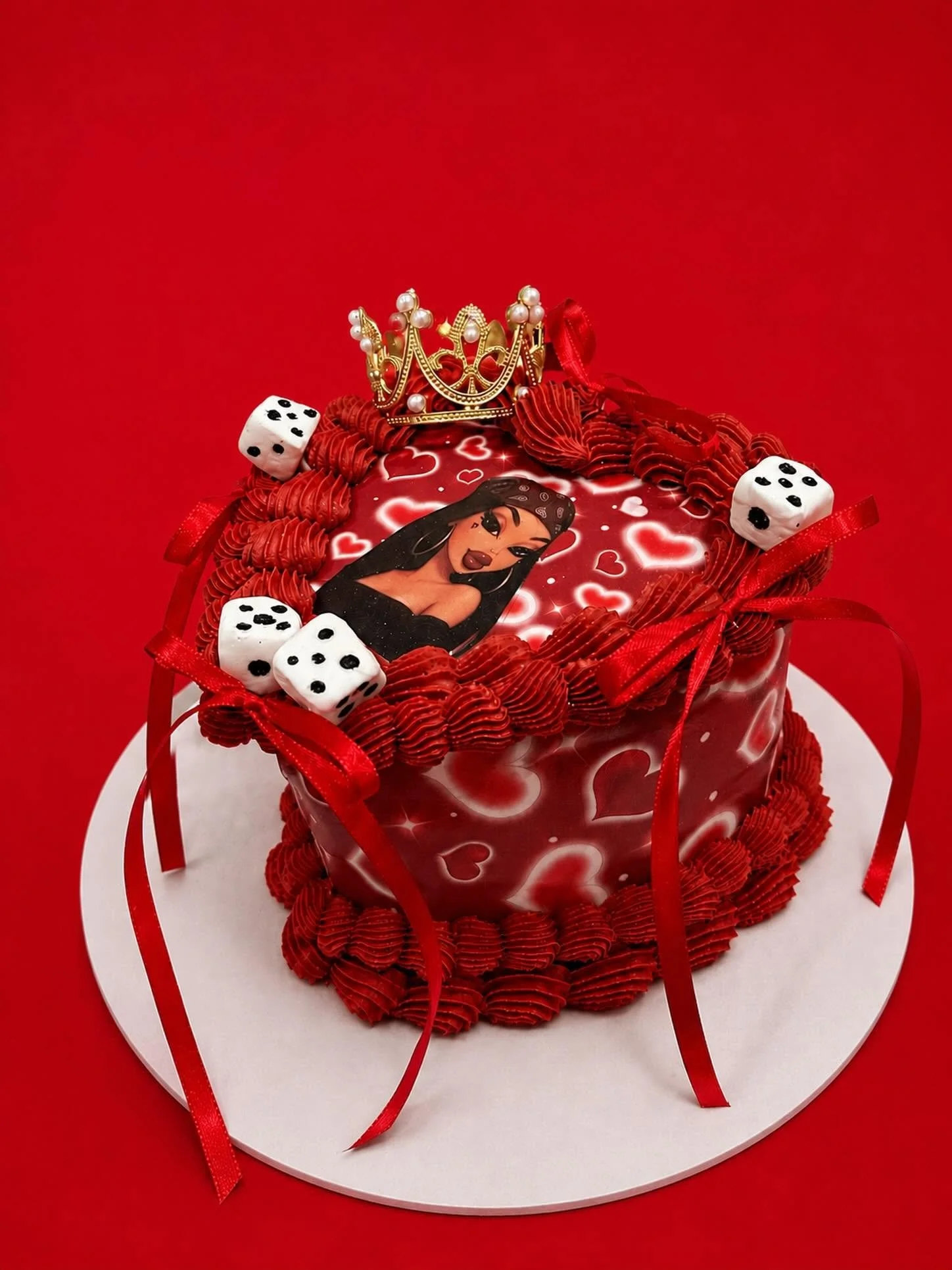 birthday cake, chola and bratz inspired cake