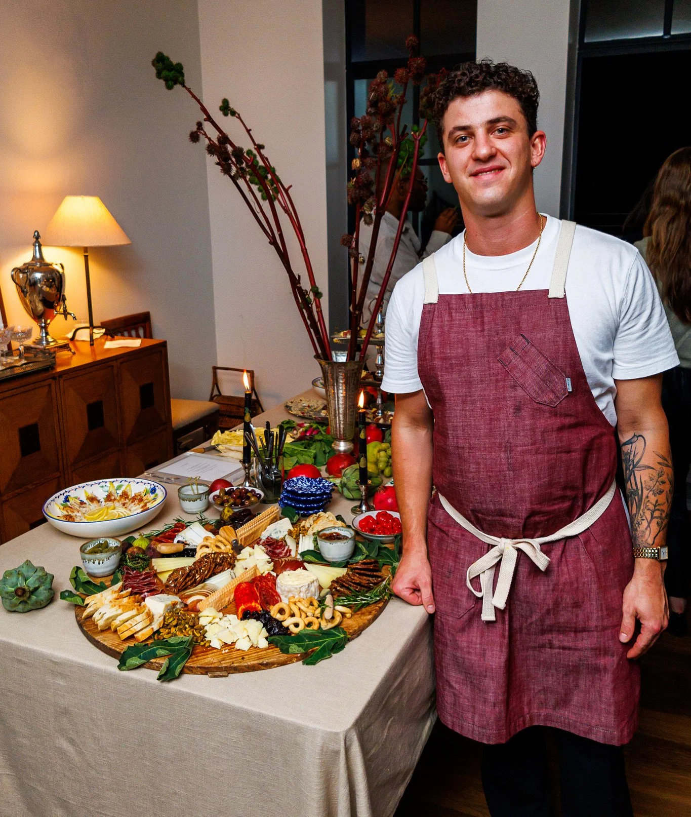 Chef Jack with charcuterie board
