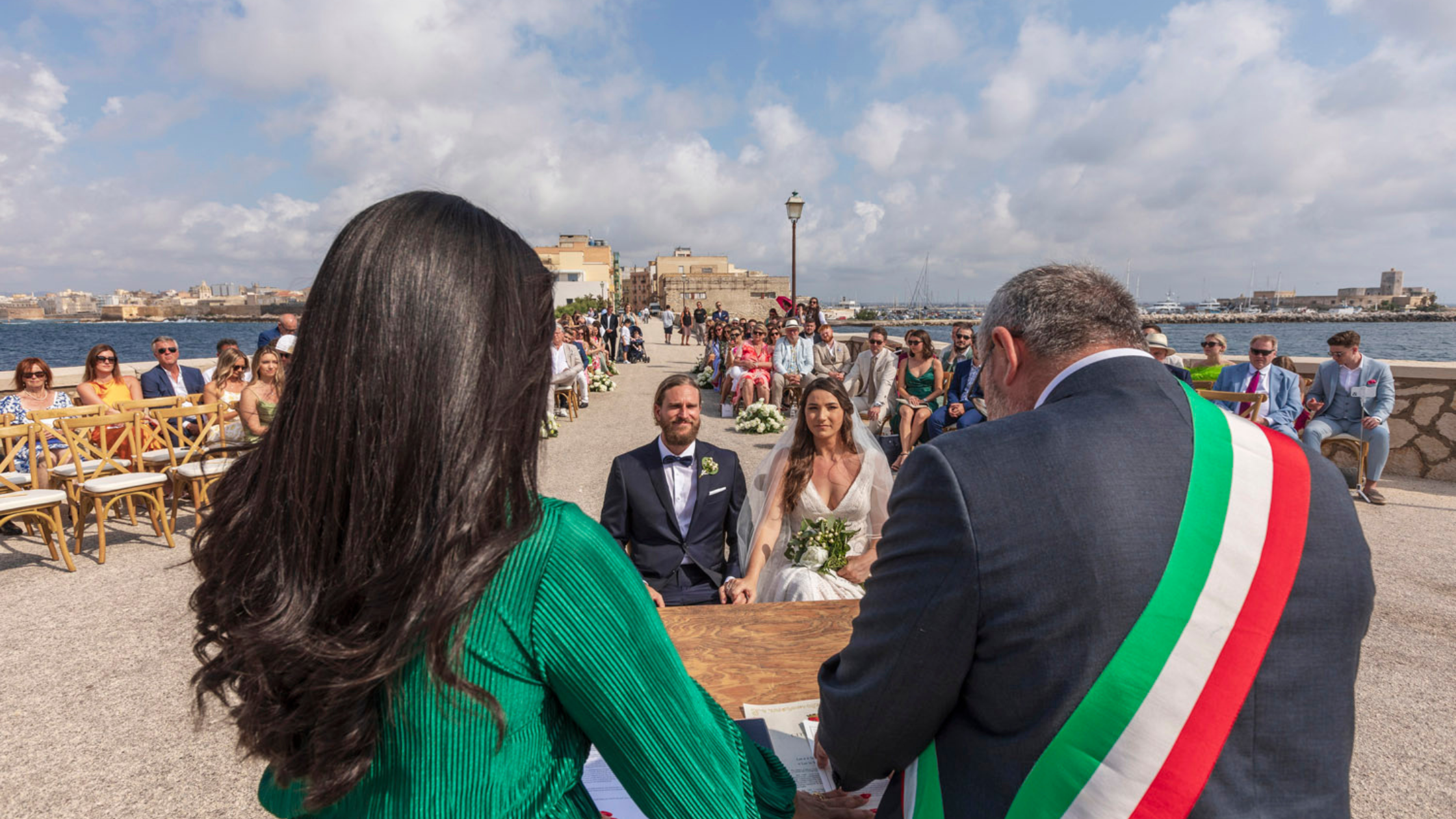 Elegant destination wedding in Trapani, Sicily — rustic Italian villa with romantic Mediterranean atmosphere, ideal for an Australian couple’s Italian wedding.