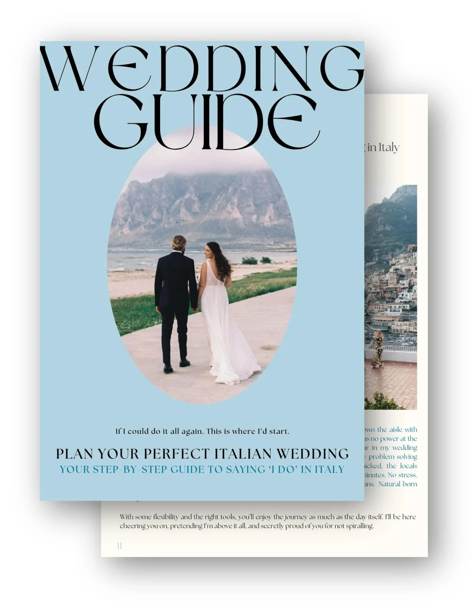 Italian wedding planning guide — step-by-step ebook cover for destination weddings in Italy