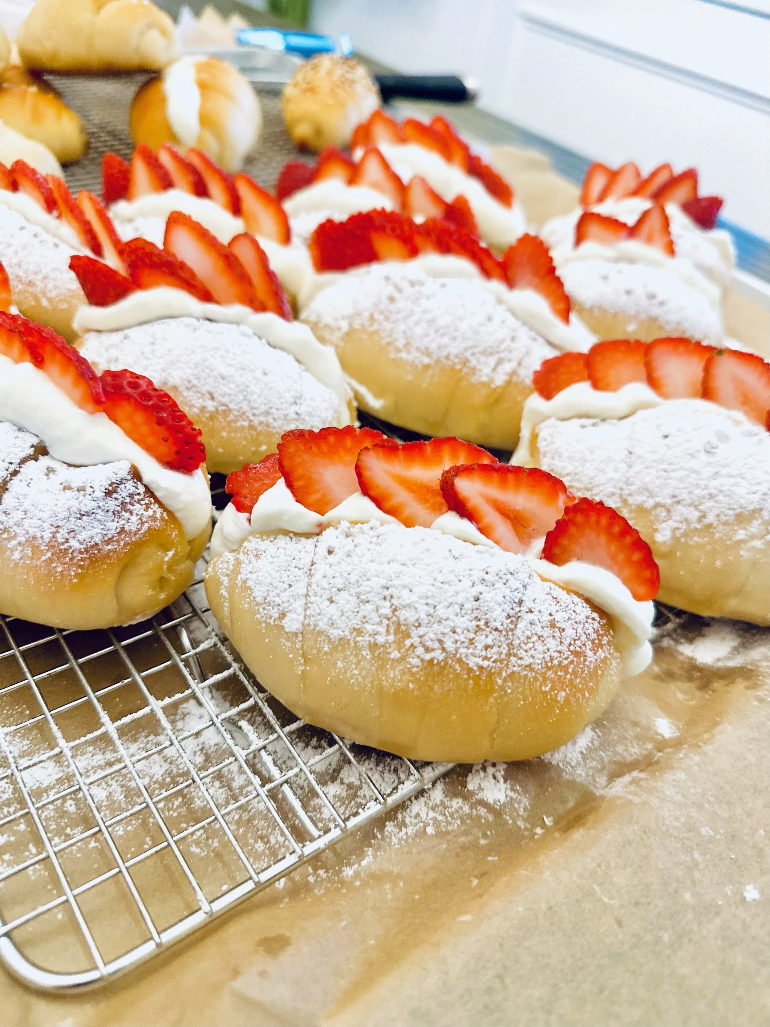 Strawberry Cloud Salt Bread