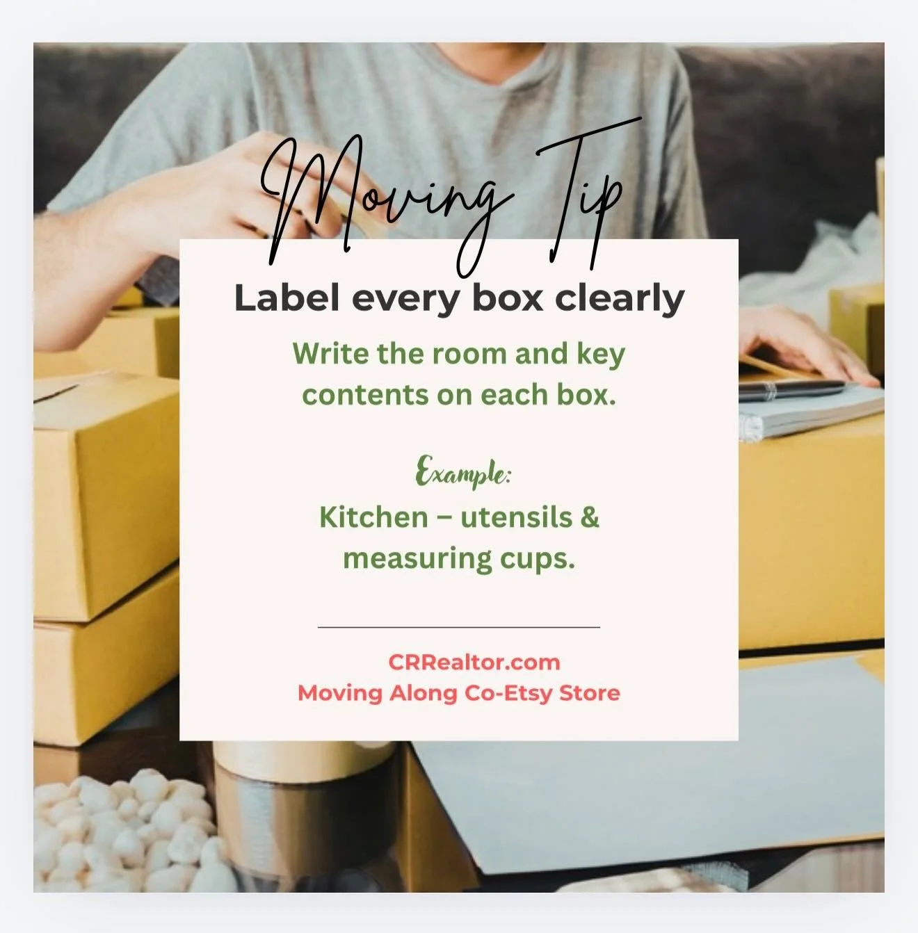 🏡📦 Moving soon? These simple tips can make a huge difference!

✔️ Label every box with the room and what&rsquo;s inside.
✔️ Pack a &ldquo;first night box&rdquo; with essentials like chargers, toiletries, medications, and snacks.
✔️ Take photos of e