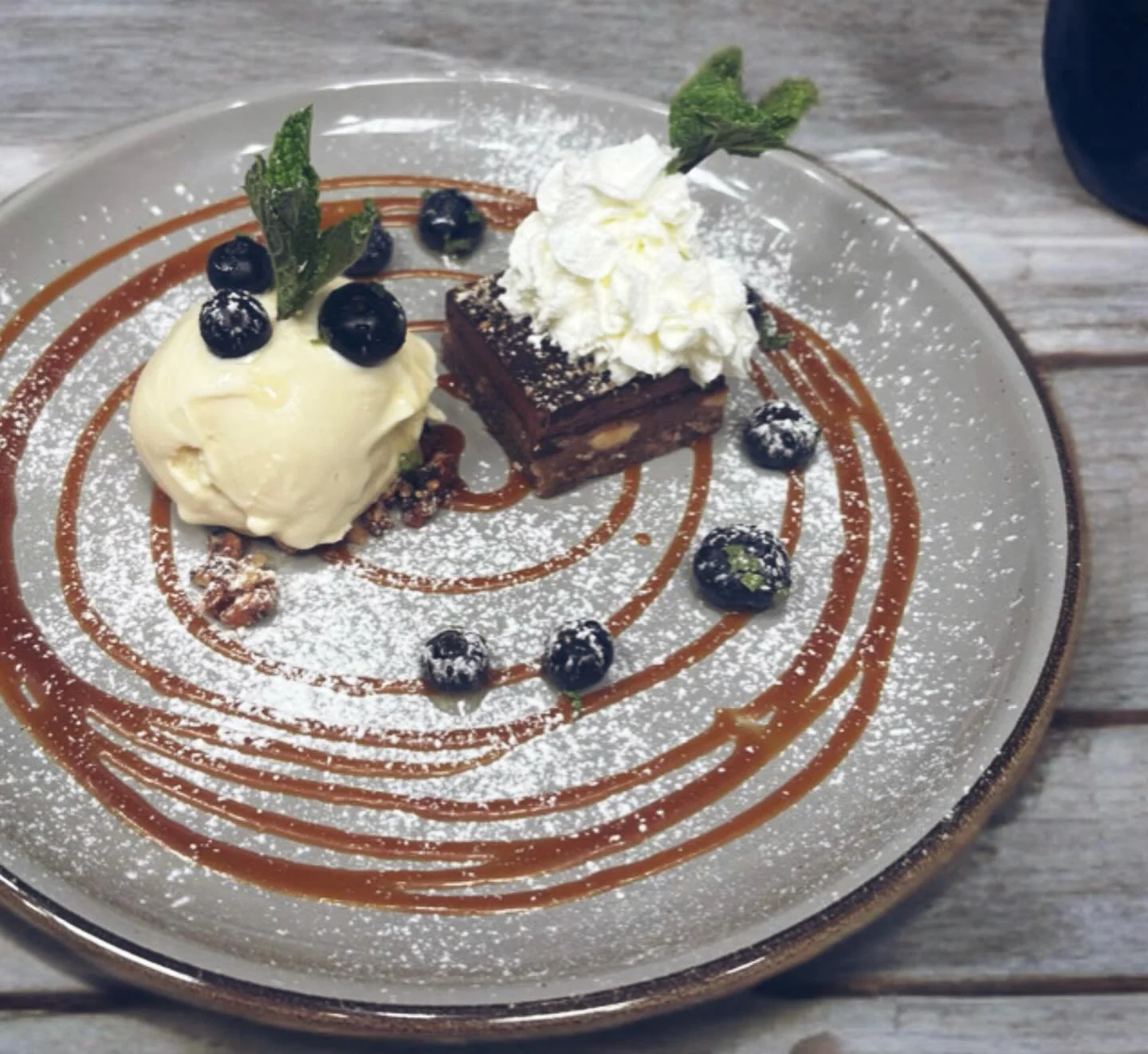 Our classic gluten-free dessert &mdash; with a little extra love tonight. 🤍 Chocolate Date Raw Cake #onlyinfaifax #glutenfreedessert