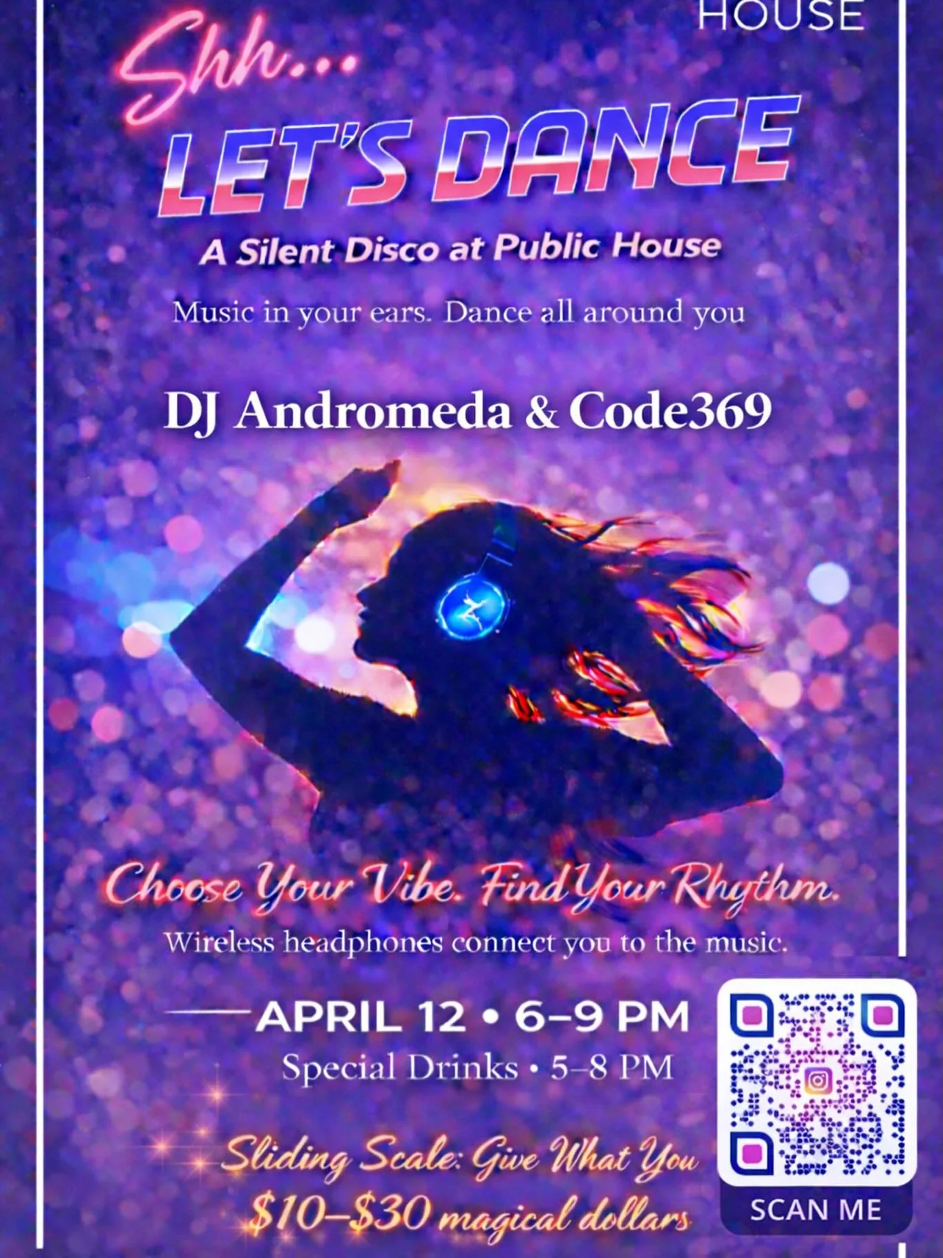 Silent Disco ✨🎧

Join us this Sunday, 4/12, for a night you won&rsquo;t forget &mdash; music, vibes, and pure magic under the stars.

✨ Reservation mandatory
🎟 Only a few tickets left.

Don&rsquo;t miss your chance to be part of it.  https://partif
