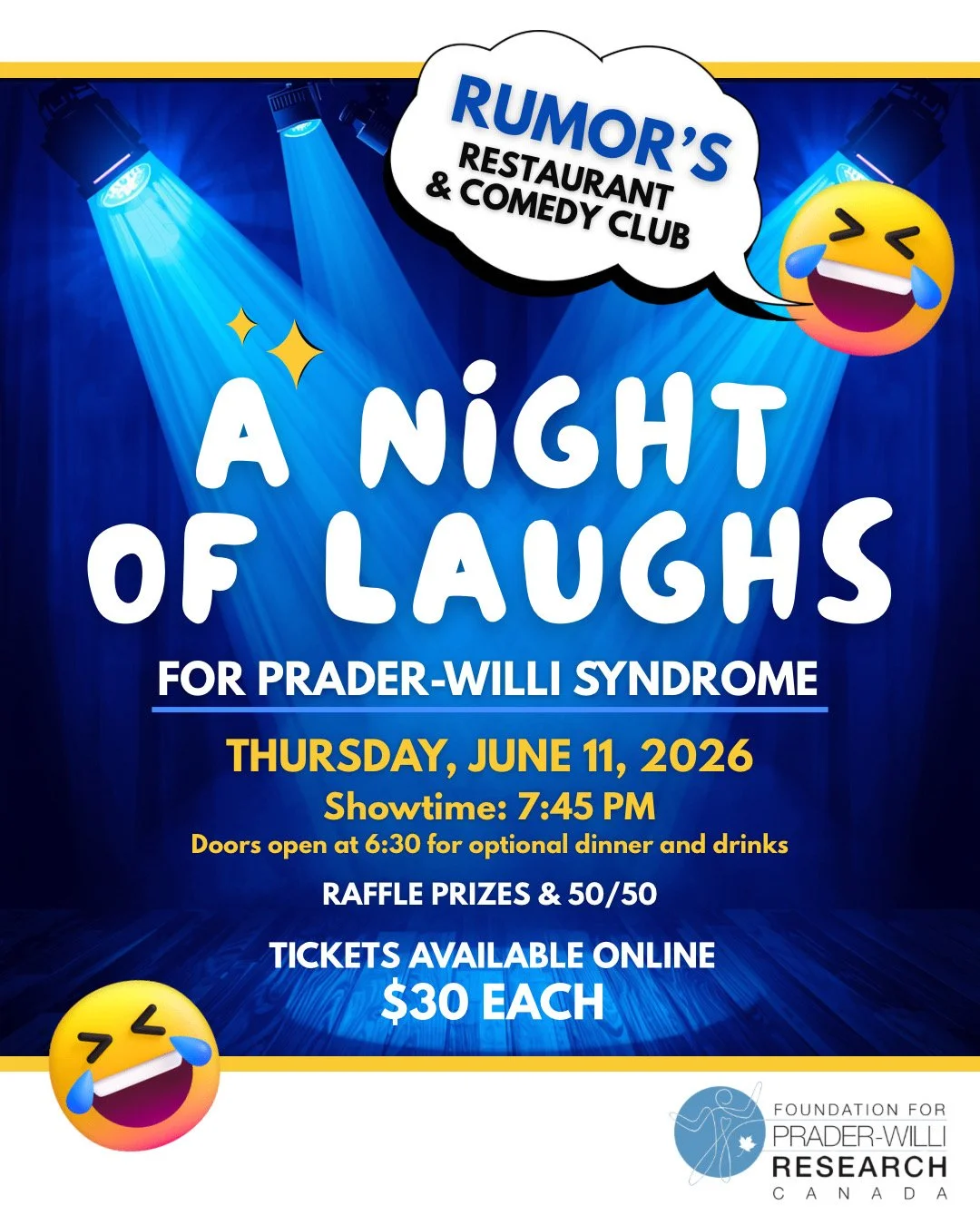 A Night of Laughs for PWS