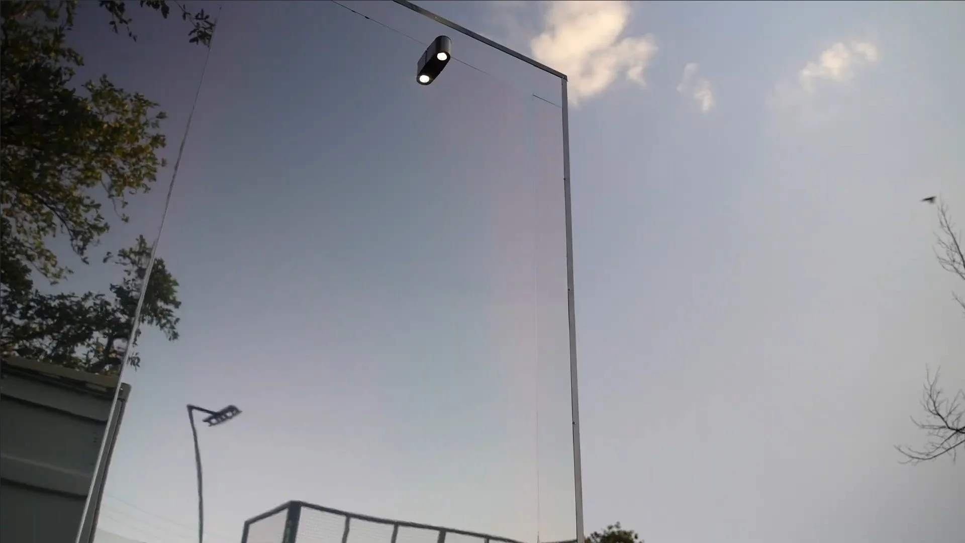 quality mirrored exterior of luxury bathroom trailer rental in Austin