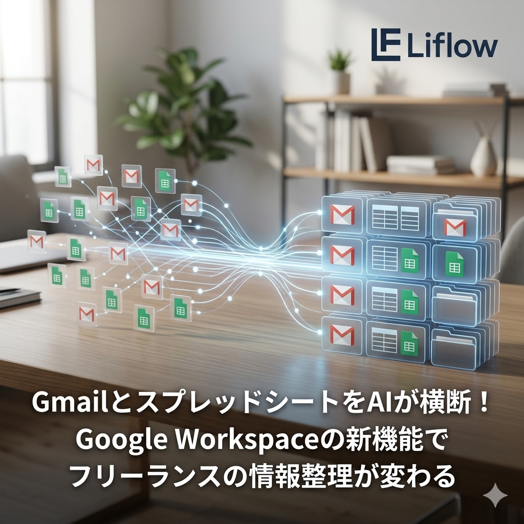 GmailとスプレッドシートをAIが横断！Google Workspaceの新機能でフリーランスの情報整理が変わる