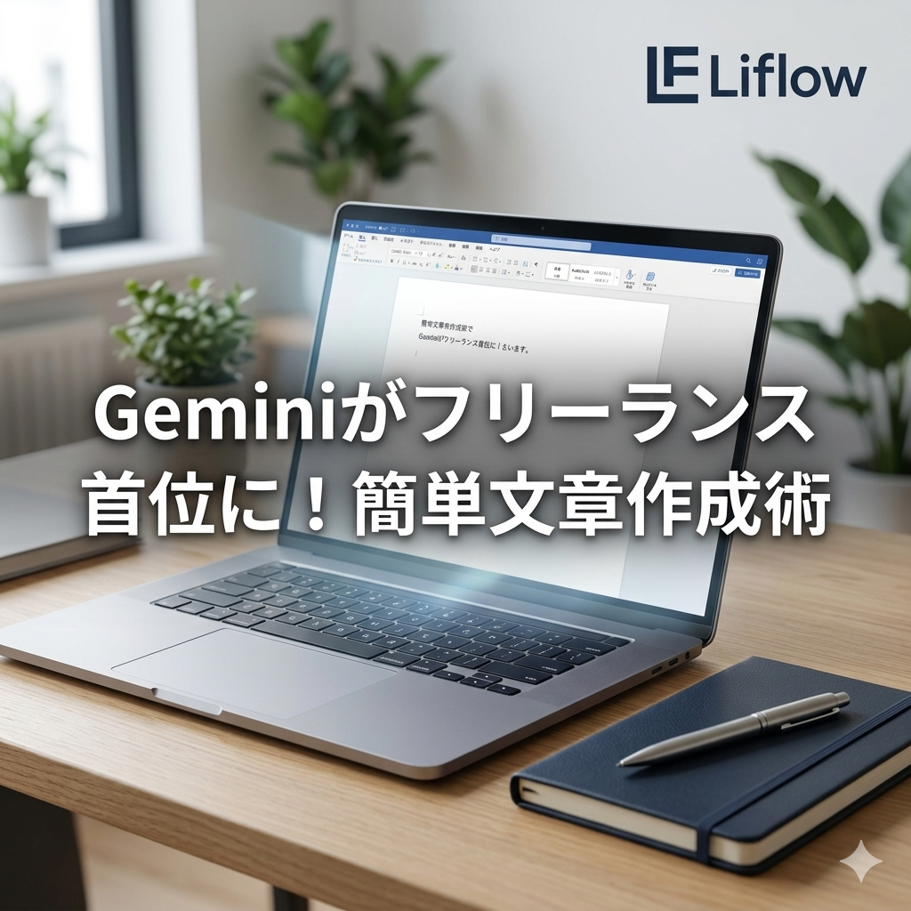 Geminiがフリーランス首位に！簡単文章作成術