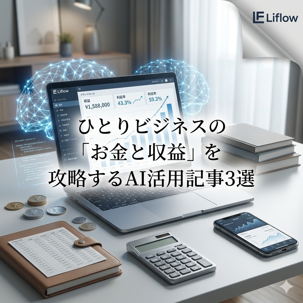 ひとりビジネスの「お金と収益」を攻略するAI活用ブログ3選