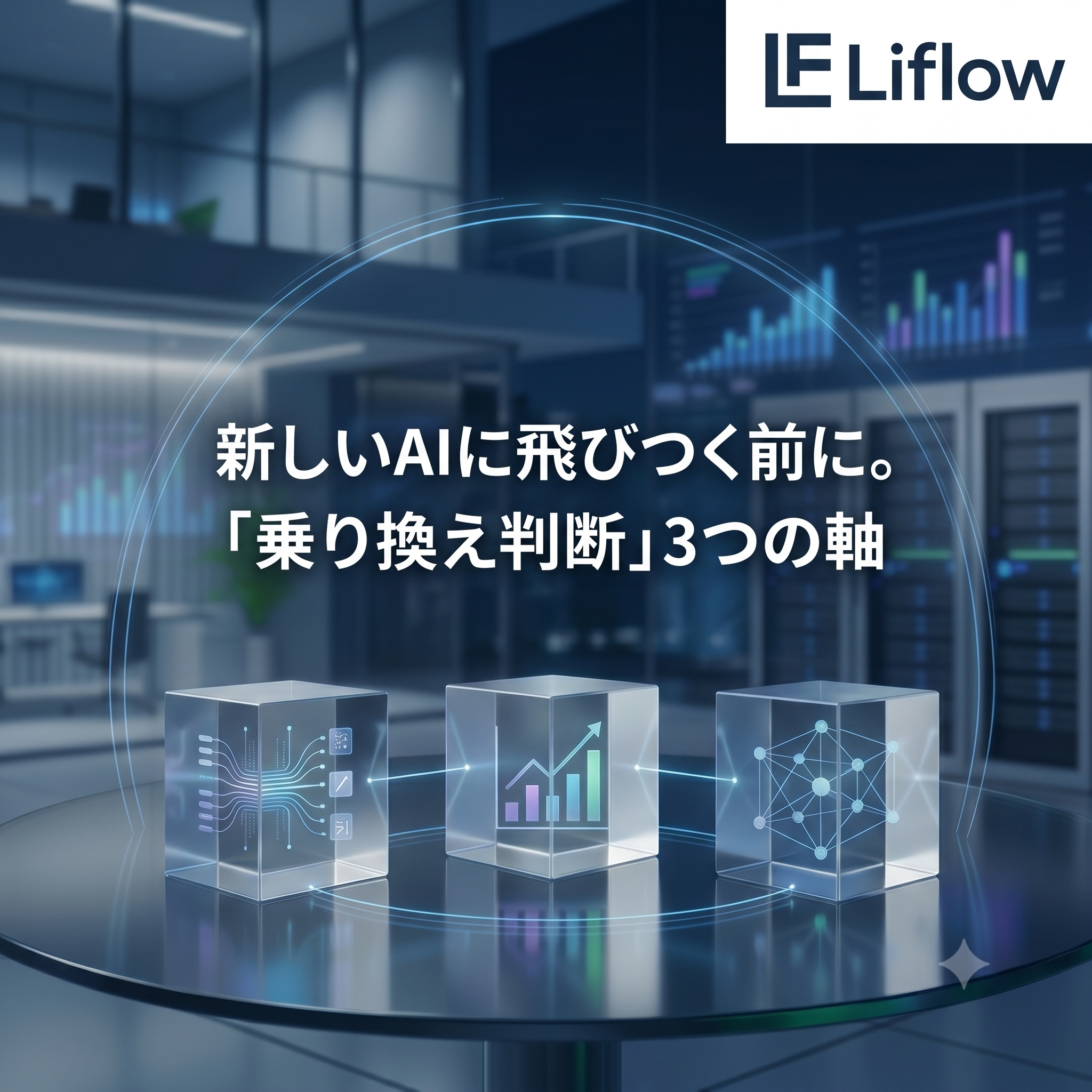 新しいAIに飛びつく前に。「乗り換え判断」3つの軸