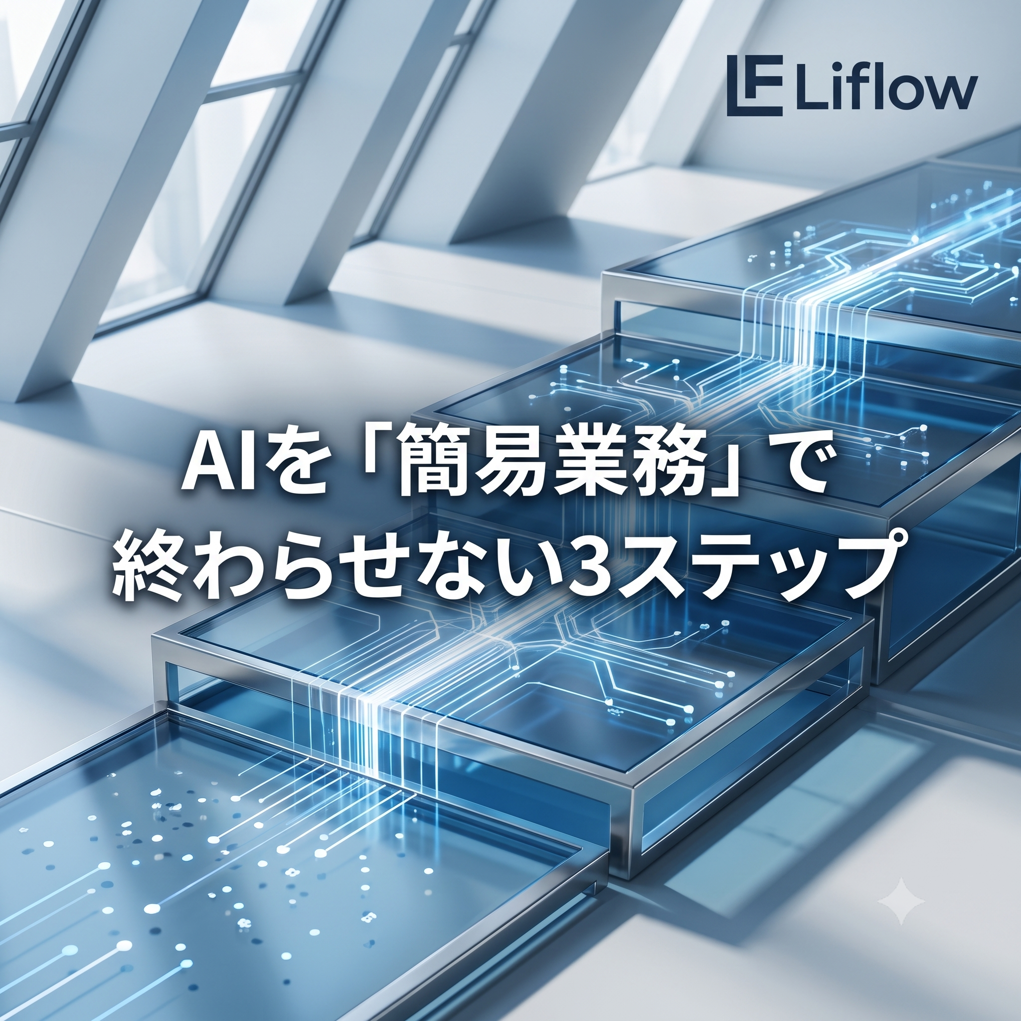 AIを「簡易業務」で終わらせない3ステップ