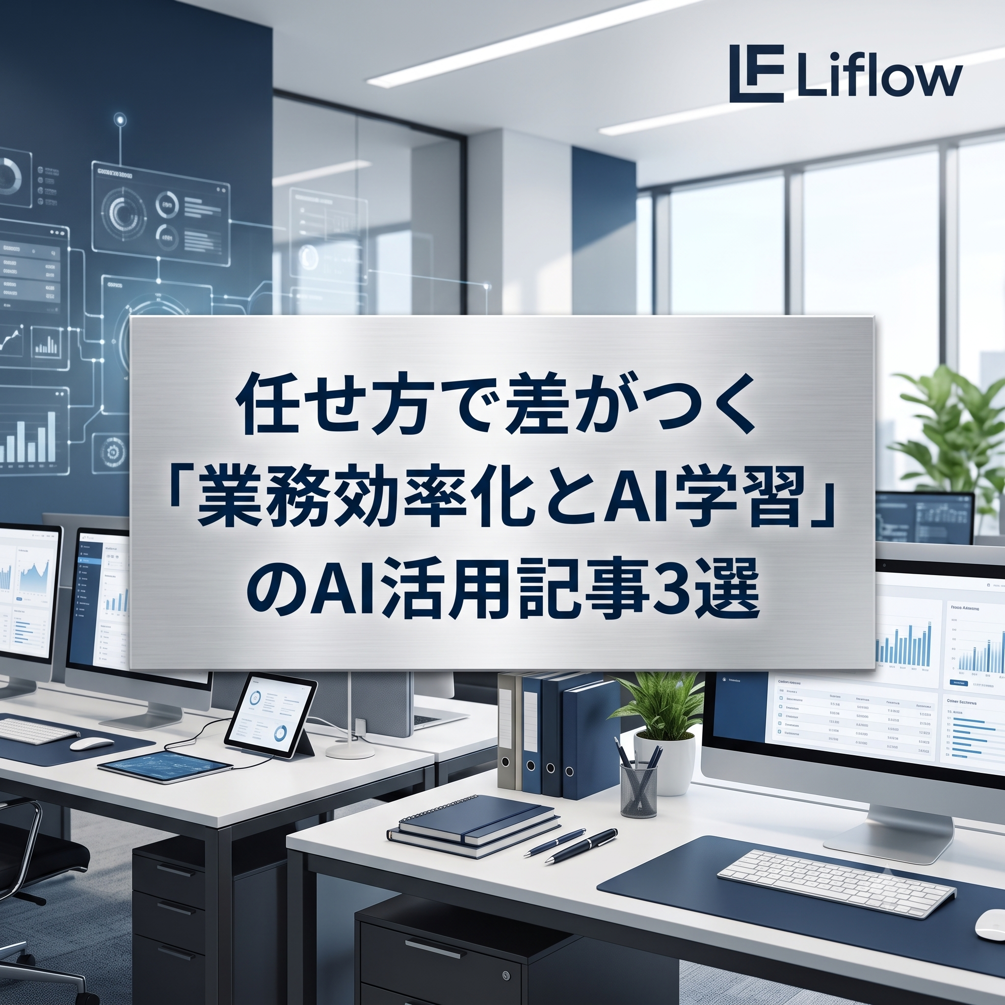 任せ方で差がつく「業務効率化とAI学習」のAI活用記事3選