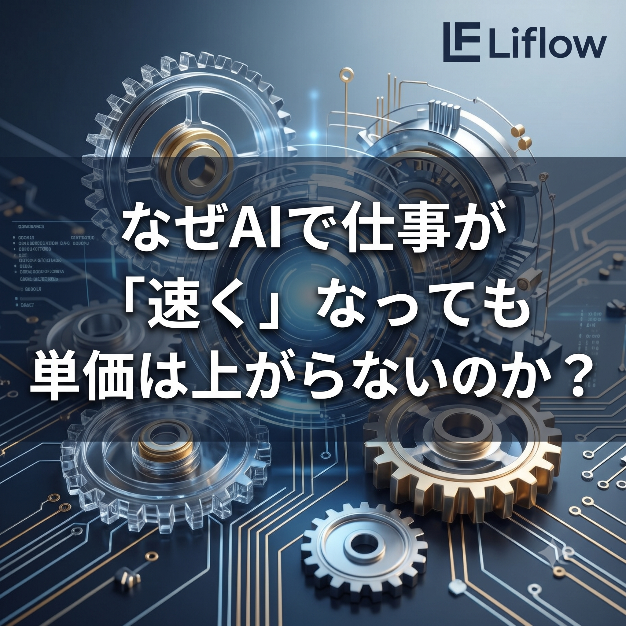なぜAIで仕事が「速く」なっても単価は上がらないのか？