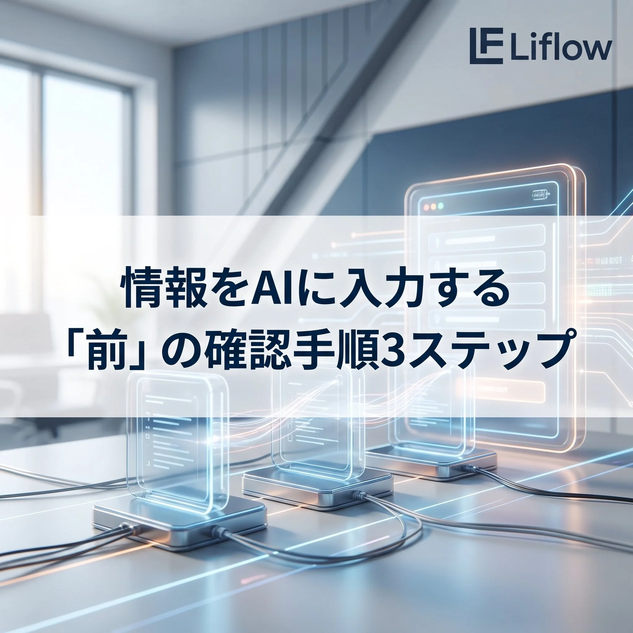 情報をAIに入力する「前」の確認手順3ステップ