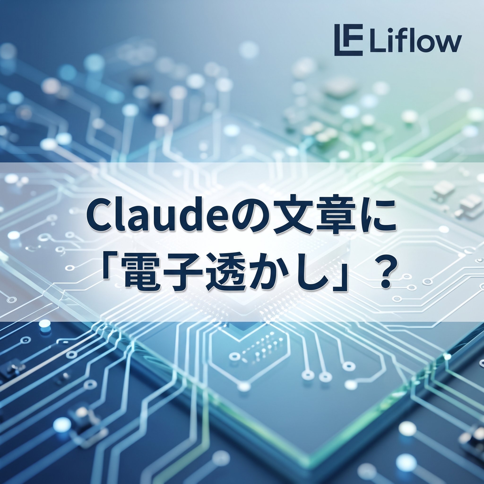 Claudeの文章に「電子透かし」？