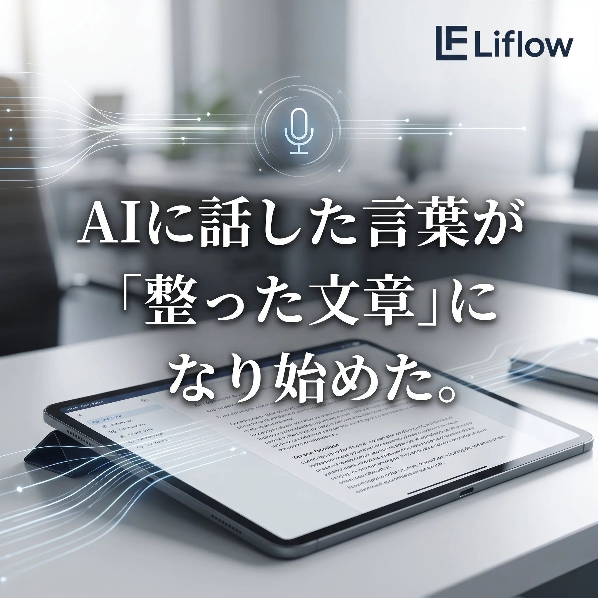 AIに話した言葉が「整った文章」になり始めた。