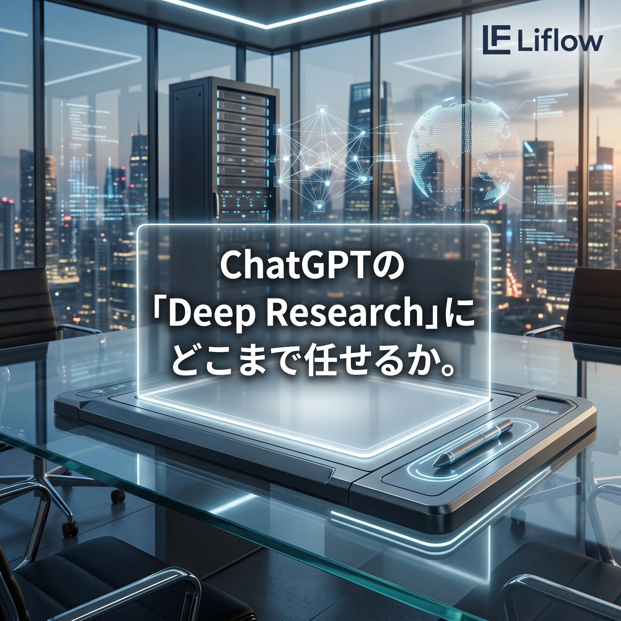 ChatGPTの「Deep Research」にどこまで任せるか。