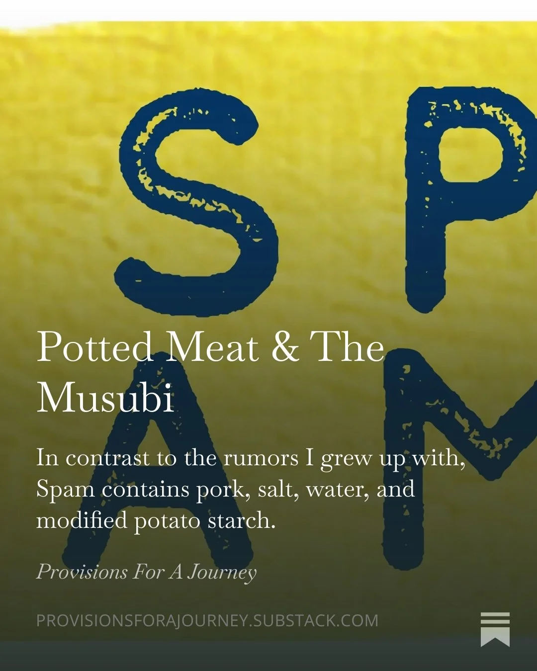 Spam Musubi Yellow and Blue