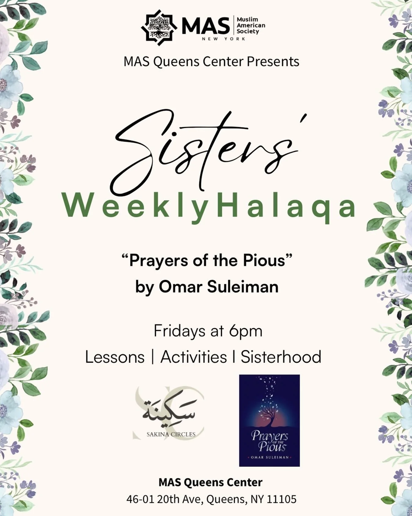Before Ramadan arrives, we prepare our hearts to receive it.

This January, join our sisters&rsquo; halaqa as we study The Prayers of the Pious &mdash; a reflection on how the righteous turned to Allah (SWT) through duʿā&rsquo; in every state.
As Ram