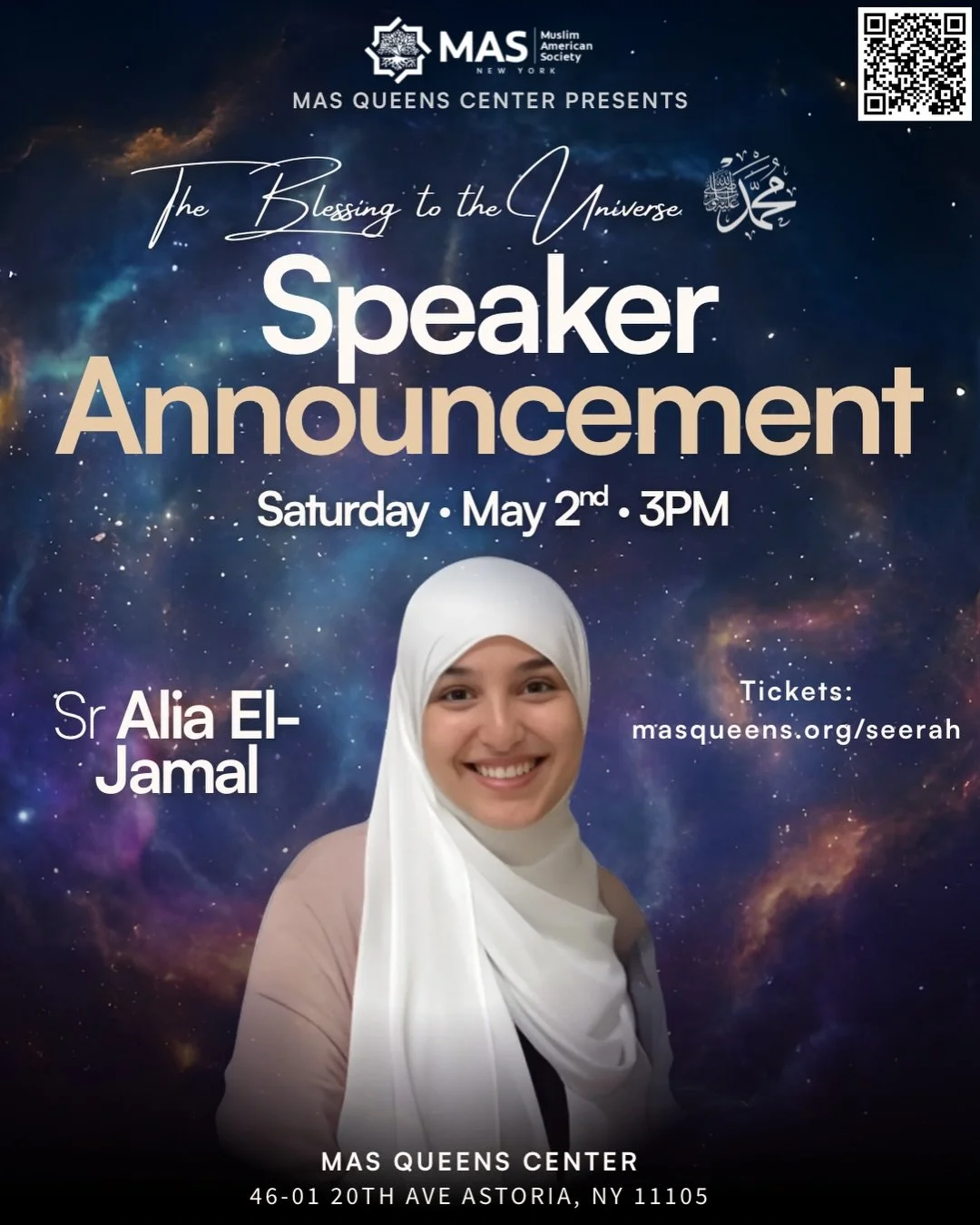 We&rsquo;re excited to welcome Sr. Alia El-Jamal to the Seerah Conference 2026 lineup ✨

An educator, youth mentor, and a respected voice in our community, Sr. Alia brings both experience and insight to our stage this year.

Join us for an afternoon 
