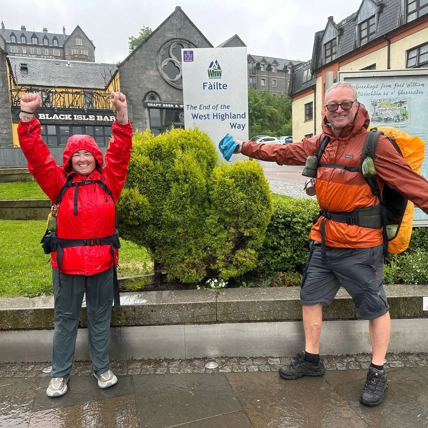 Day 8 &ndash; Wet. Wild. Wonderful.
(Final day on the West Highland Way &ndash; 154km complete!) 🥾🌧️

It&rsquo;s our last day walking and feelings are mixed&mdash;excited to finish, a little sad to leave the Highlands. Oh&hellip; and it&rsquo;s rai