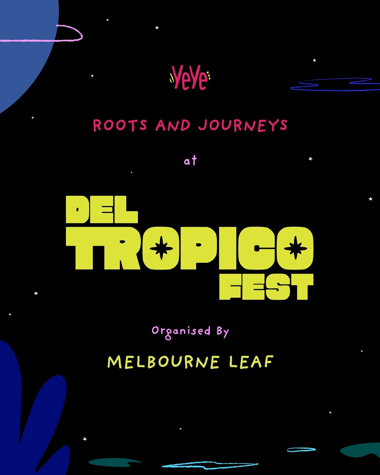 ✨🌴 Amigxs! 🌴✨ 

This Saturday, March 29th, get ready for Del Tr&oacute;pico Fest, a full day of art, music, live painting, performances, and delicious flavours 🍹🎶🎨🌞. The best vibes, hosted by @melbourneleafpopup ✨

I'm so happy to be part of th